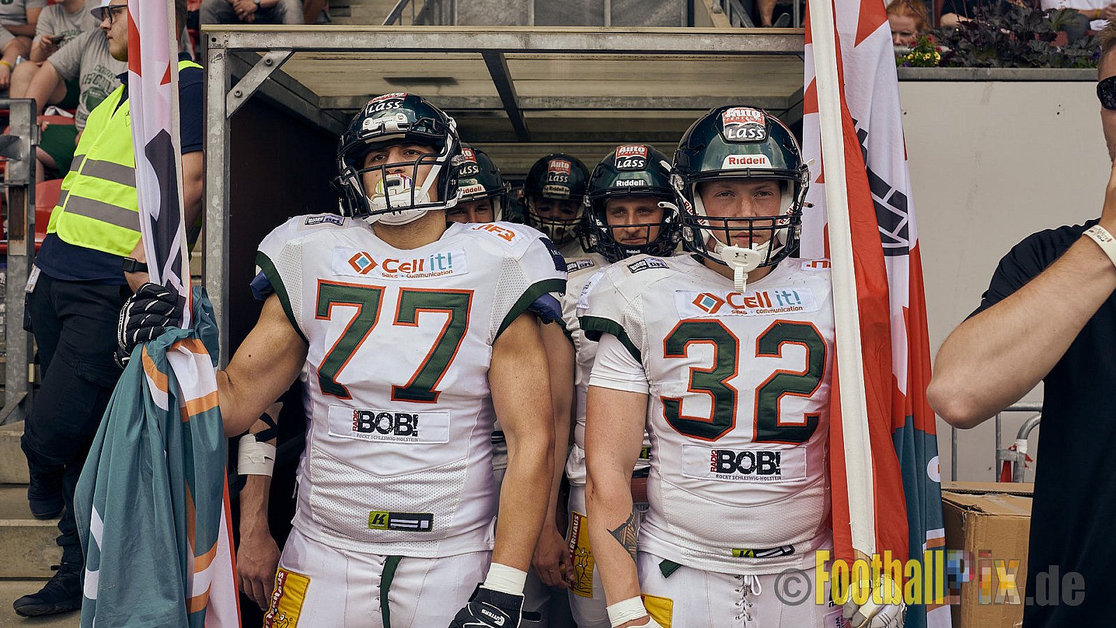 GFL Season 2022 Cologne Crocodiles vs. Kiel Baltic Hurricanes am 11.06.2022 im Stadion Stadion Höhenberg, Höhenberger Ring, 51103 Köln. Punkte Endstand 49 : 00. Bildnummer: 2022-06-11_0111 - CologneCrocodilesVsKielBalticHurricanes