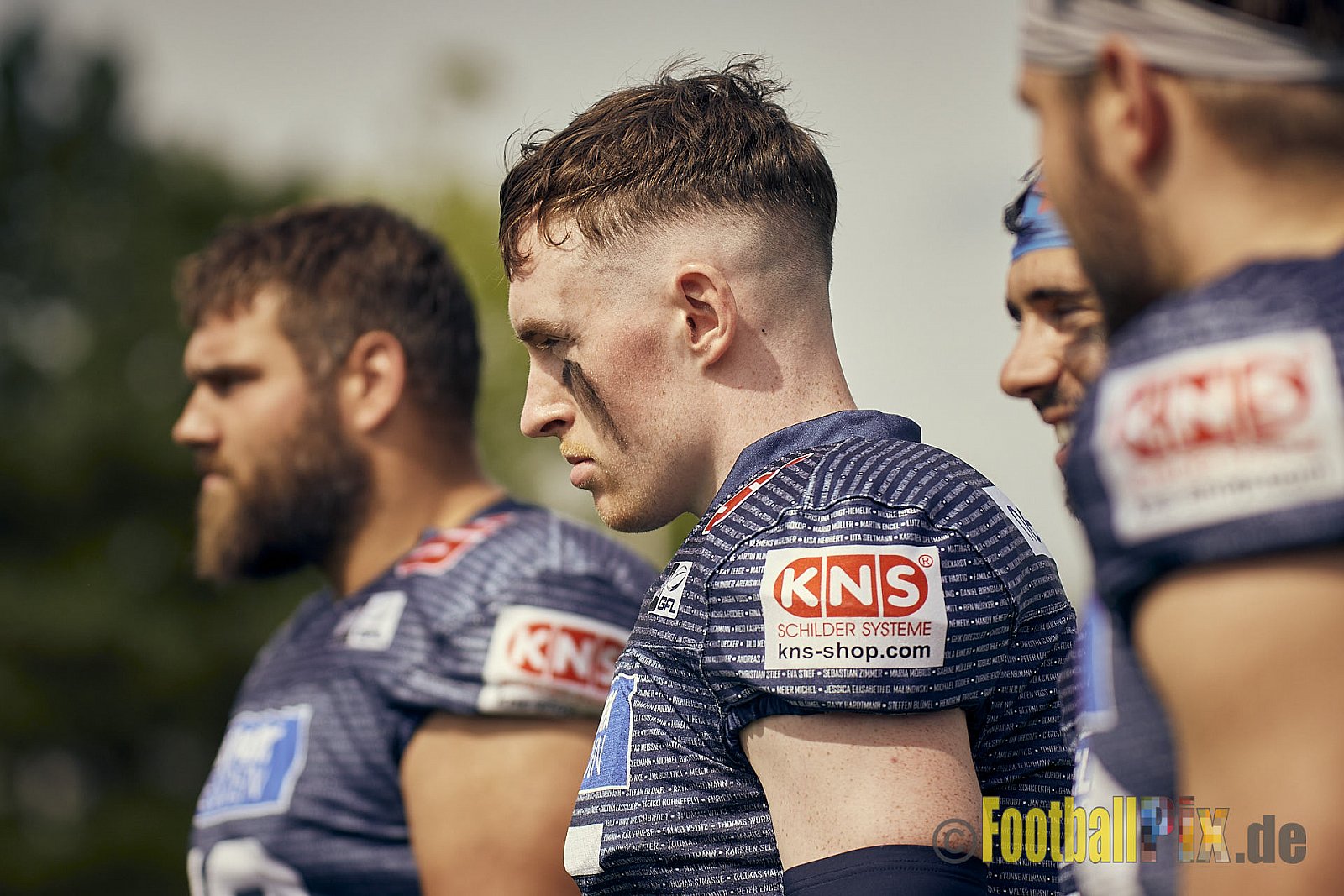 Spiel der GFL Season 2022 Düsseldorf Panther vs. Dresden Monarchs am 30.07.2022 im Stadion VfL Benrath, Karl-Hohmann-Straße 70, 40597 Düsseldorf, Punkte Endstand 00 : 21.
[Bildnummer: 2022-07-30_0115] - DPantherVsDresdenMonarchs