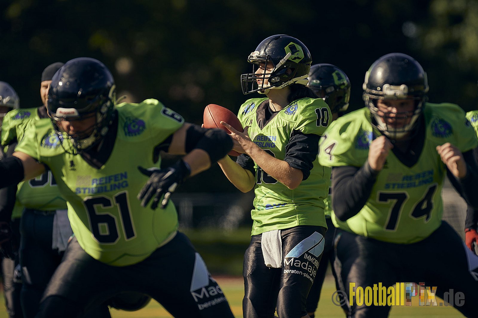 AFCV NRW Verbandsliga Ost Season 2022 Herne Black Barons vs. Minden Wolves am 25.09.2022 im Stadion Horststadion, Gartenstraße 12-16, 44625 Herne, Punkte Endstand 12 : 34.
[Bildnummer: 2022-09-25_0011] - HerneBlackBaronsMindenWolves