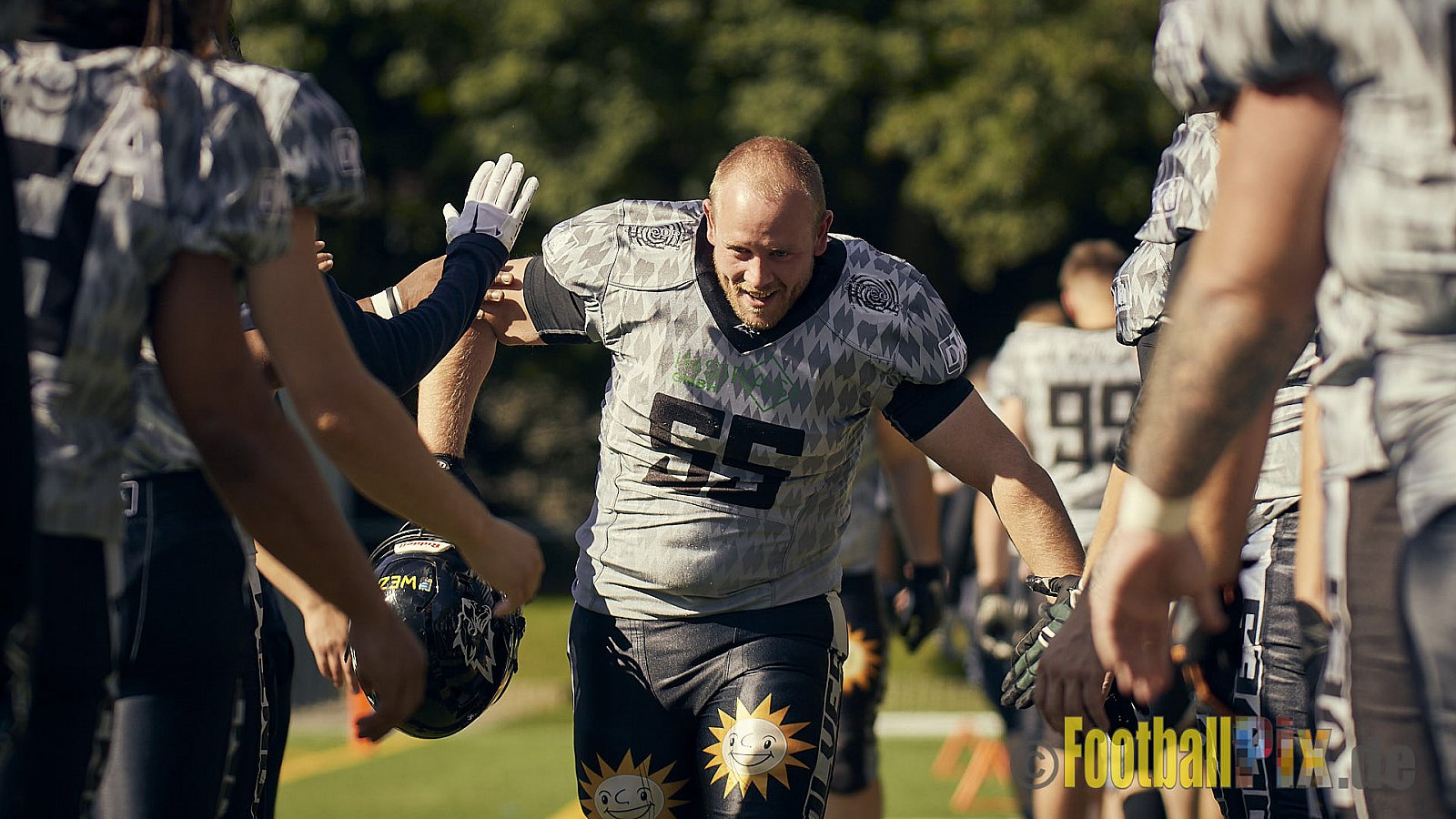 AFCV NRW Verbandsliga Ost Season 2022 Herne Black Barons vs. Minden Wolves am 25.09.2022 im Stadion Horststadion, Gartenstraße 12-16, 44625 Herne, Punkte Endstand 12 : 34.
[Bildnummer: 2022-09-25_0031] - HerneBlackBaronsMindenWolves