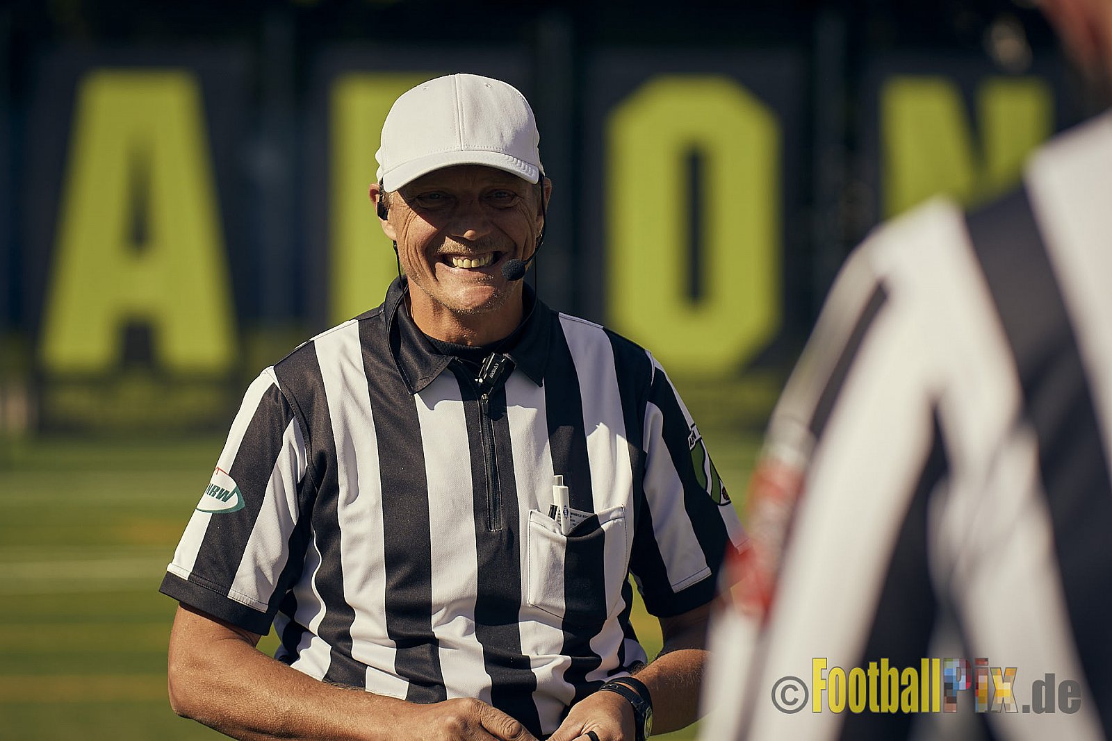AFCV NRW Verbandsliga Ost Season 2022 Herne Black Barons vs. Minden Wolves am 25.09.2022 im Stadion Horststadion, Gartenstraße 12-16, 44625 Herne, Punkte Endstand 12 : 34.
[Bildnummer: 2022-09-25_0098] - HerneBlackBaronsMindenWolves