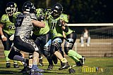 AFCV NRW Verbandsliga Ost Season 2022 Herne Black Barons vs. Minden Wolves am 25.09.2022 im Stadion Horststadion, Gartenstra&szlig;e 12-16, 44625 Herne, Punkte Endstand 12 : 34.[Bildnummer: 2022-09-25_0124] - HerneBlackBaronsMindenWolves