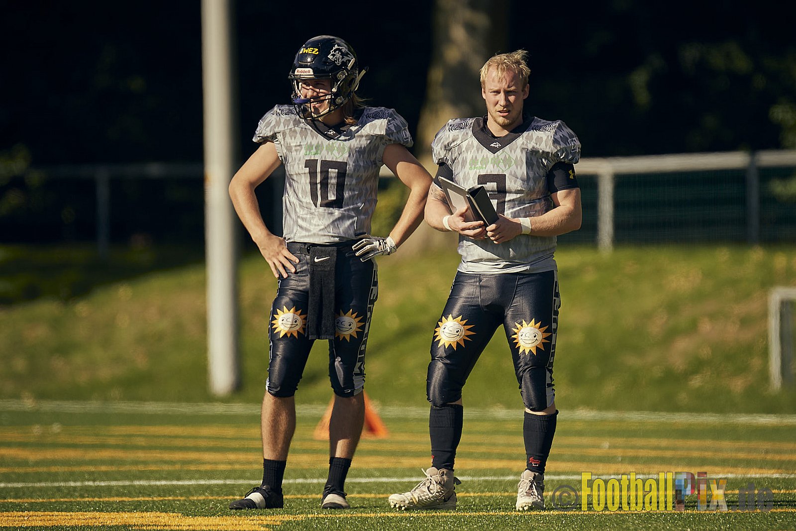 AFCV NRW Verbandsliga Ost Season 2022 Herne Black Barons vs. Minden Wolves am 25.09.2022 im Stadion Horststadion, Gartenstraße 12-16, 44625 Herne, Punkte Endstand 12 : 34.
[Bildnummer: 2022-09-25_0181] - HerneBlackBaronsMindenWolves