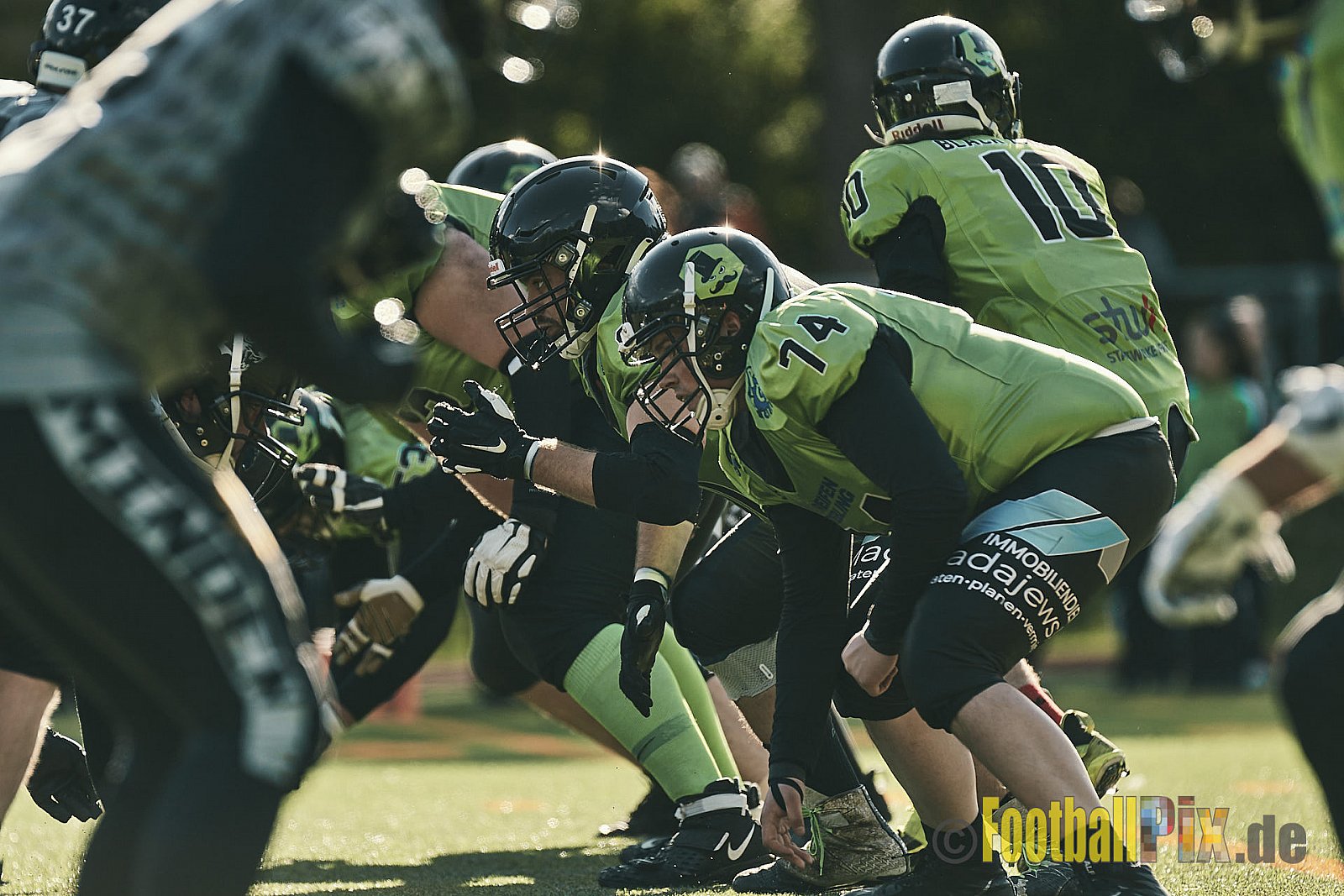 AFCV NRW Verbandsliga Ost Season 2022 Herne Black Barons vs. Minden Wolves am 25.09.2022 im Stadion Horststadion, Gartenstraße 12-16, 44625 Herne, Punkte Endstand 12 : 34.
[Bildnummer: 2022-09-25_0444] - HerneBlackBaronsMindenWolves