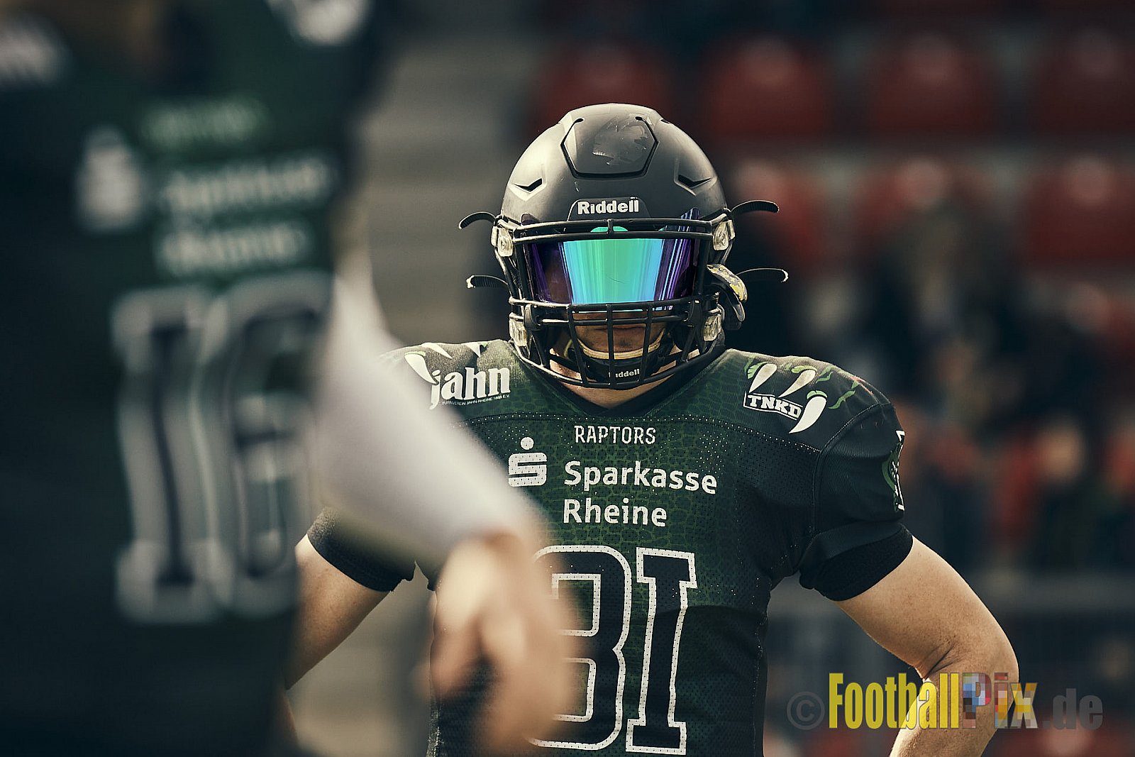 AFCV NRW Landesliga Season 2022 Rheine Raptors vs. Dorsten Reapers am 02.10.2022 im Stadion Jahnstadion, Schützenstraße, 48429 Rheine, Punkte Endstand 35 : 09.
[Bildnummer: 2022-10-02_0044] - RheineRaptorsVsDorstenReapers