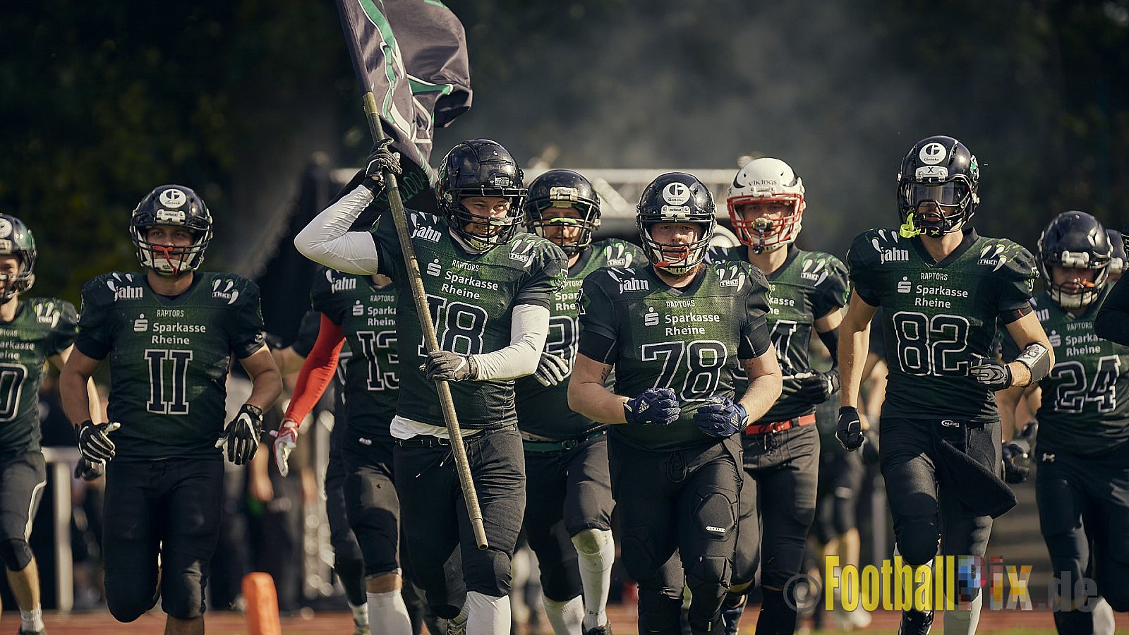 AFCV NRW Landesliga Season 2022 Rheine Raptors vs. Dorsten Reapers am 02.10.2022 im Stadion Jahnstadion, Schützenstraße, 48429 Rheine, Punkte Endstand 35 : 09.
[Bildnummer: 2022-10-02_0114] - RheineRaptorsVsDorstenReapers