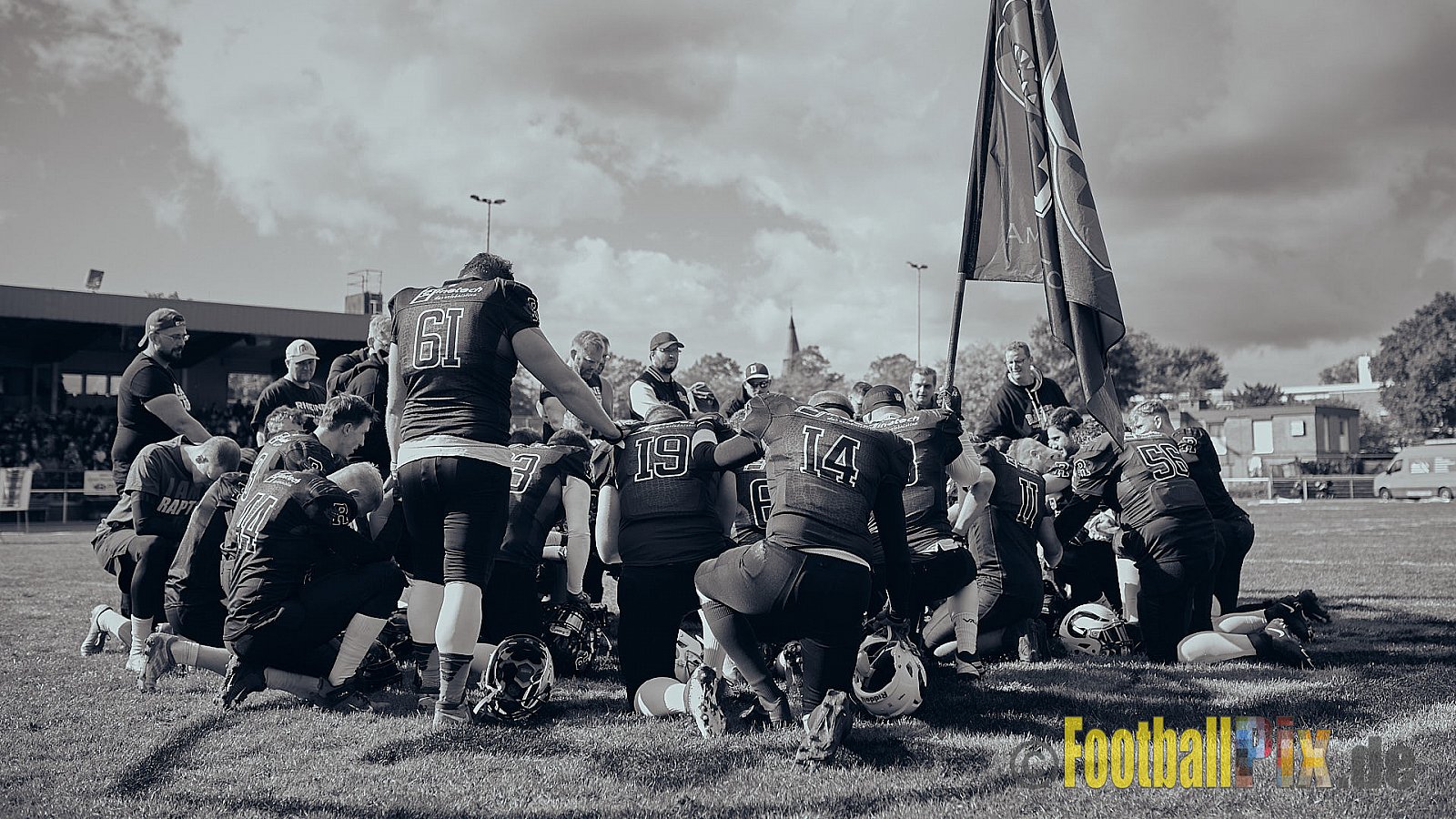 AFCV NRW Landesliga Season 2022 Rheine Raptors vs. Dorsten Reapers am 02.10.2022 im Stadion Jahnstadion, Schützenstraße, 48429 Rheine, Punkte Endstand 35 : 09.
[Bildnummer: 2022-10-02_0211] - RheineRaptorsVsDorstenReapers