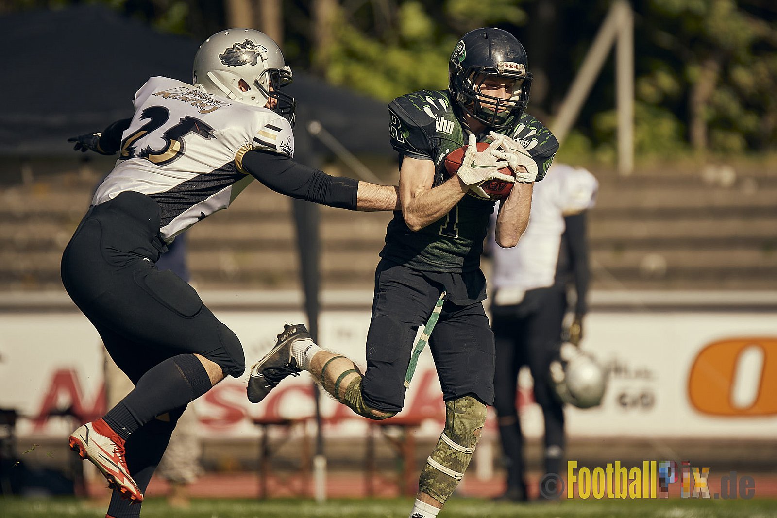 AFCV NRW Landesliga Season 2022 Rheine Raptors vs. Dorsten Reapers am 02.10.2022 im Stadion Jahnstadion, Schützenstraße, 48429 Rheine, Punkte Endstand 35 : 09.
[Bildnummer: 2022-10-02_0280] - RheineRaptorsVsDorstenReapers