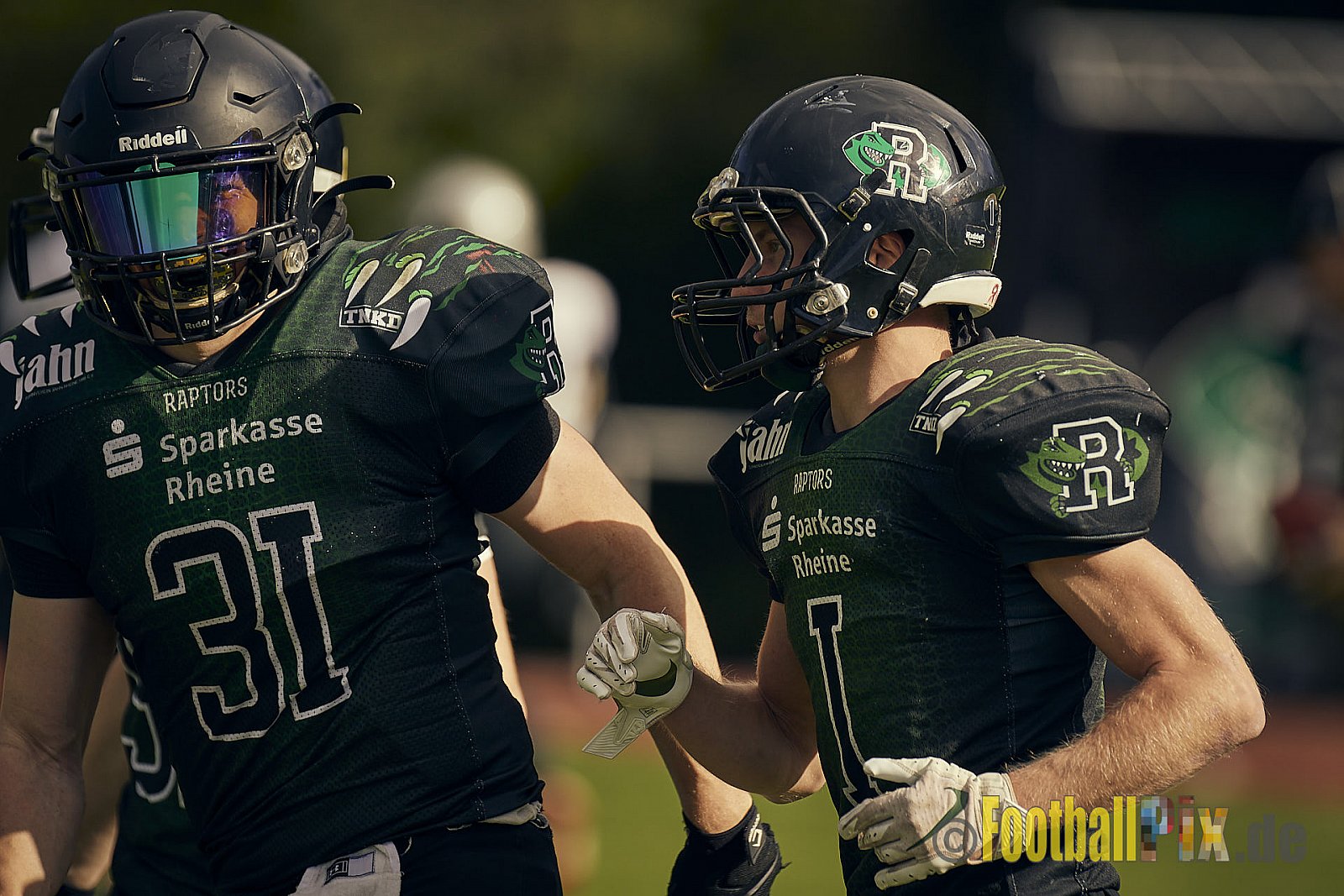 AFCV NRW Landesliga Season 2022 Rheine Raptors vs. Dorsten Reapers am 02.10.2022 im Stadion Jahnstadion, Schützenstraße, 48429 Rheine, Punkte Endstand 35 : 09.
[Bildnummer: 2022-10-02_0305] - RheineRaptorsVsDorstenReapers