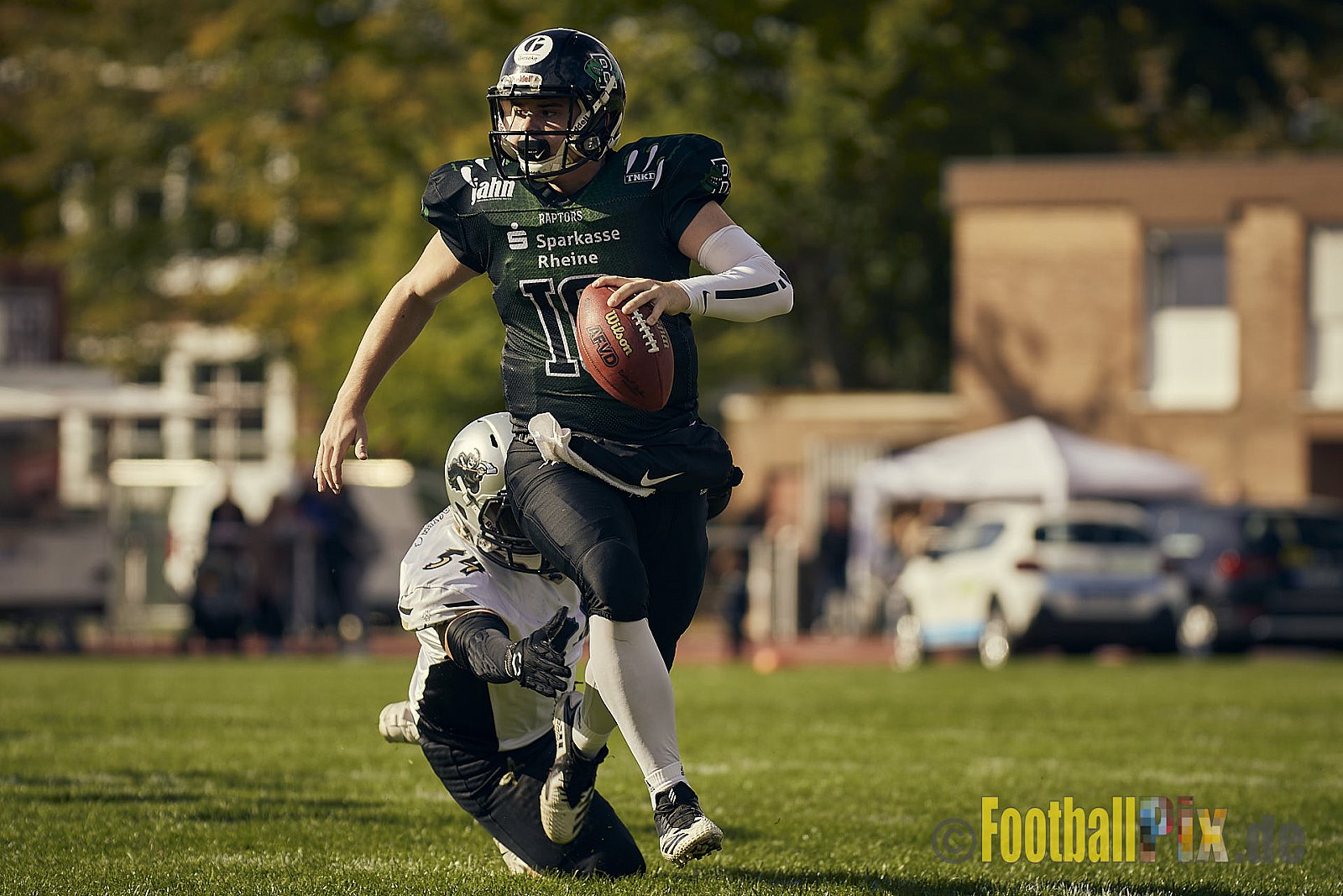 AFCV NRW Landesliga Season 2022 Rheine Raptors vs. Dorsten Reapers am 02.10.2022 im Stadion Jahnstadion, Schützenstraße, 48429 Rheine, Punkte Endstand 35 : 09.
[Bildnummer: 2022-10-02_0358] - RheineRaptorsVsDorstenReapers