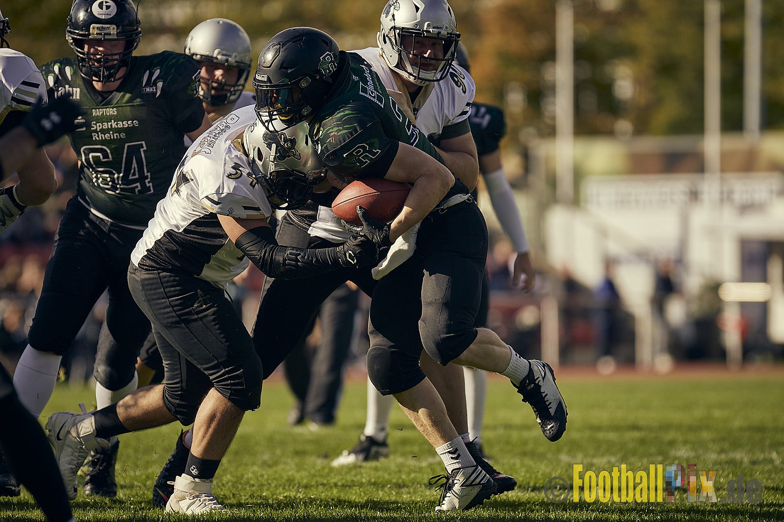AFCV NRW Landesliga Season 2022 Rheine Raptors vs. Dorsten Reapers am 02.10.2022 im Stadion Jahnstadion, Schützenstraße, 48429 Rheine, Punkte Endstand 35 : 09.
[Bildnummer: 2022-10-02_0383] - RheineRaptorsVsDorstenReapers