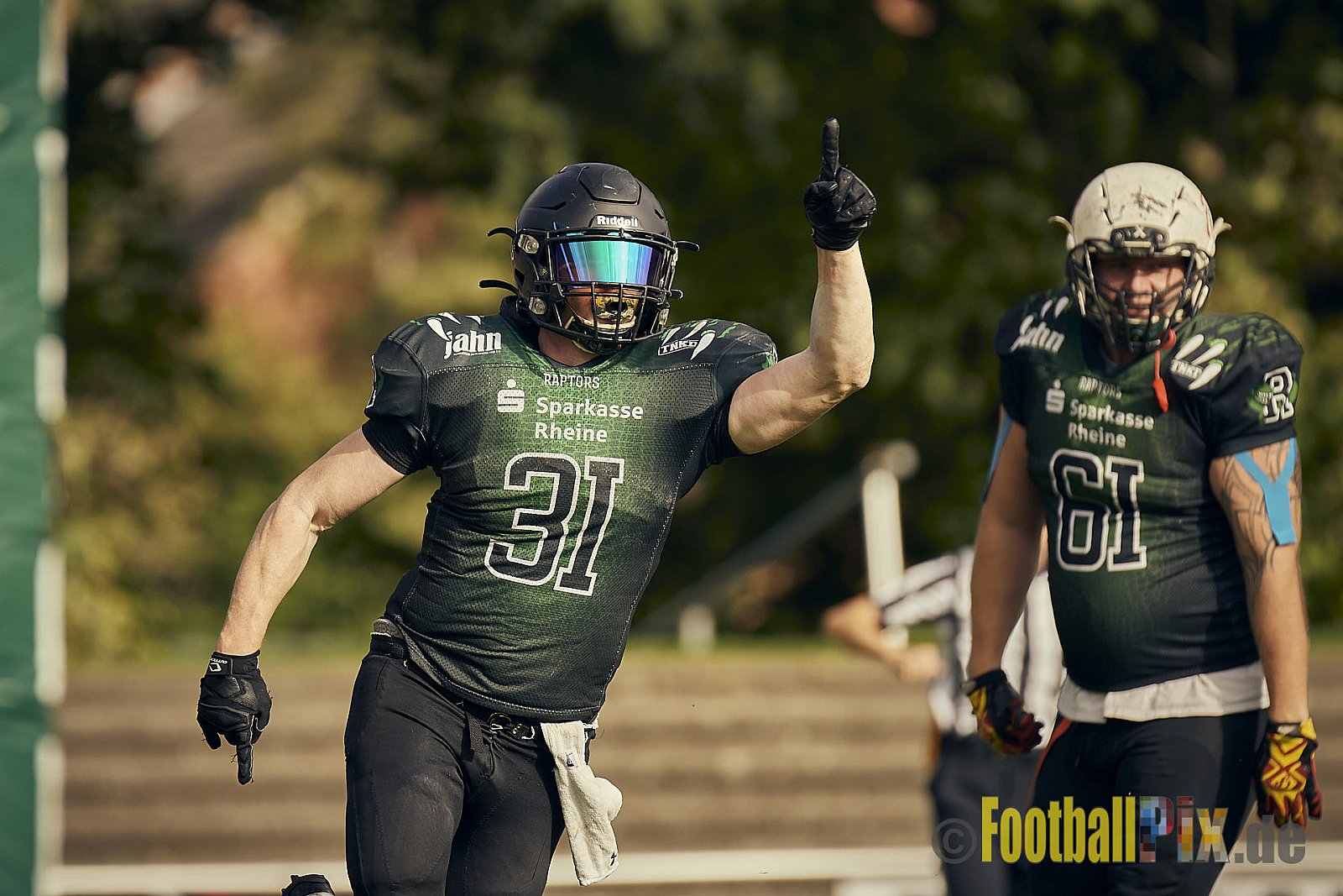 AFCV NRW Landesliga Season 2022 Rheine Raptors vs. Dorsten Reapers am 02.10.2022 im Stadion Jahnstadion, Schützenstraße, 48429 Rheine, Punkte Endstand 35 : 09.
[Bildnummer: 2022-10-02_0536] - RheineRaptorsVsDorstenReapers