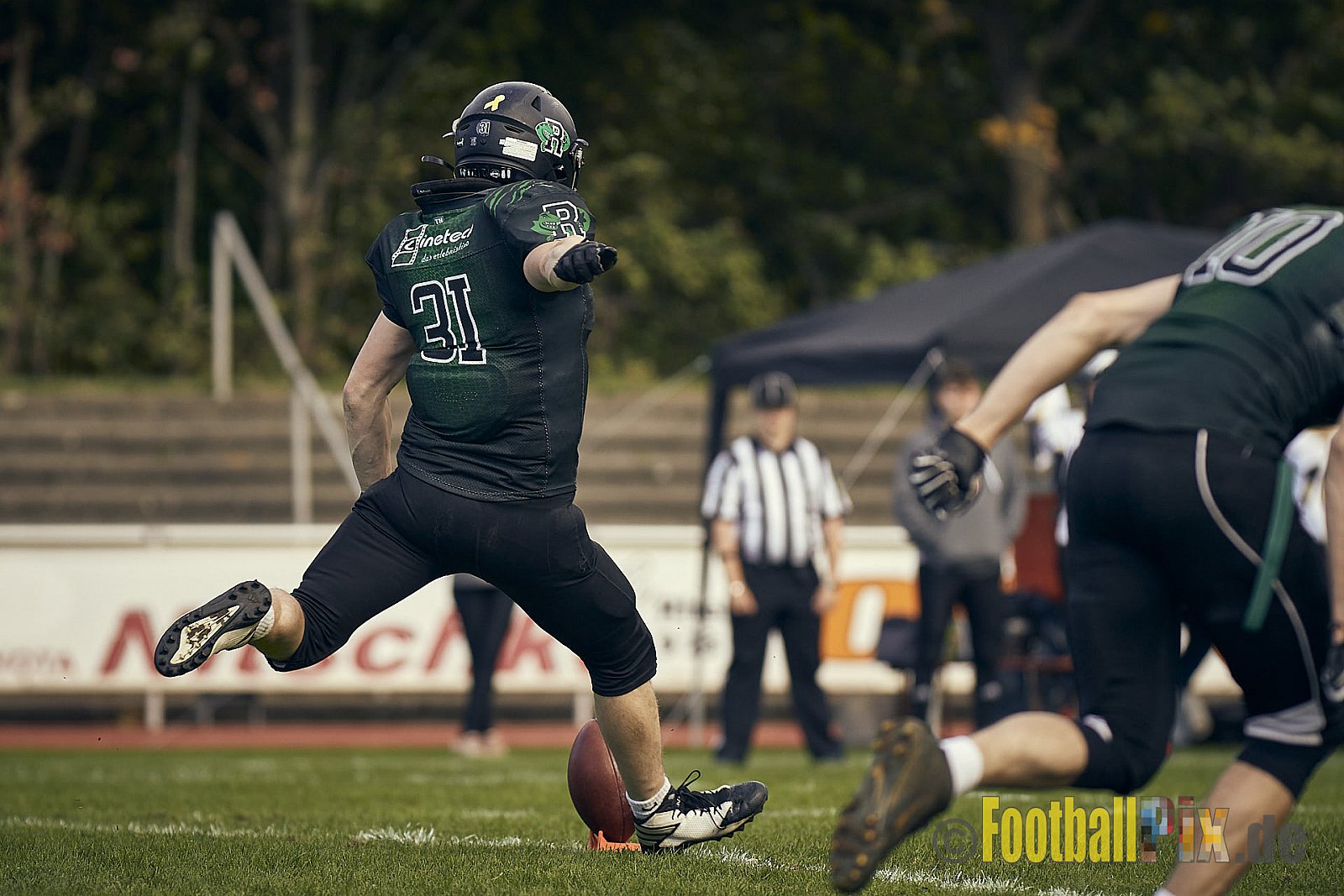 AFCV NRW Landesliga Season 2022 Rheine Raptors vs. Dorsten Reapers am 02.10.2022 im Stadion Jahnstadion, Schützenstraße, 48429 Rheine, Punkte Endstand 35 : 09.
[Bildnummer: 2022-10-02_0654] - RheineRaptorsVsDorstenReapers