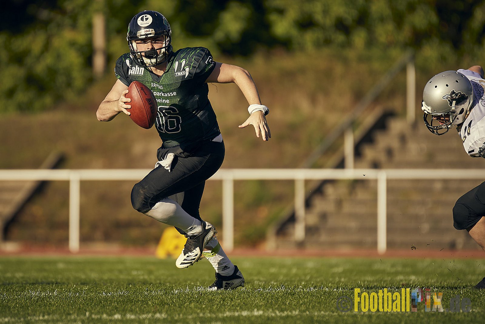 AFCV NRW Landesliga Season 2022 Rheine Raptors vs. Dorsten Reapers am 02.10.2022 im Stadion Jahnstadion, Schützenstraße, 48429 Rheine, Punkte Endstand 35 : 09.
[Bildnummer: 2022-10-02_0761] - RheineRaptorsVsDorstenReapers