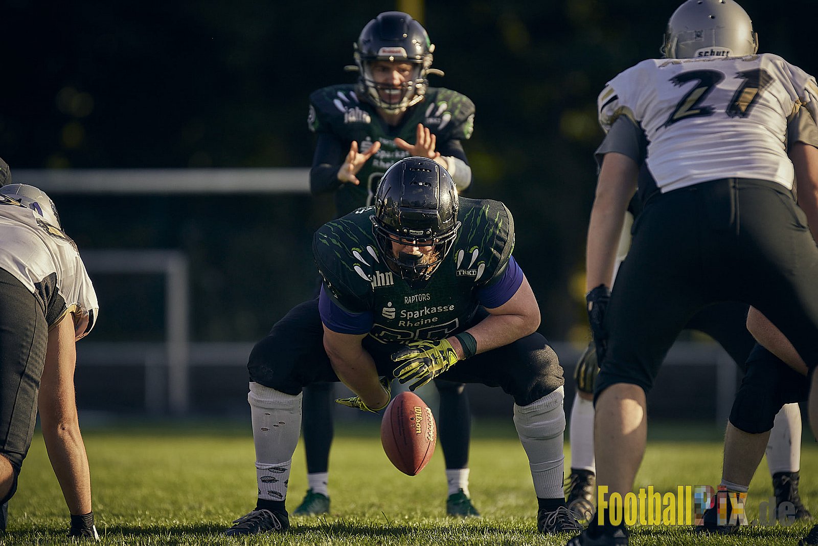 AFCV NRW Landesliga Season 2022 Rheine Raptors vs. Dorsten Reapers am 02.10.2022 im Stadion Jahnstadion, Schützenstraße, 48429 Rheine, Punkte Endstand 35 : 09.
[Bildnummer: 2022-10-02_0840] - RheineRaptorsVsDorstenReapers