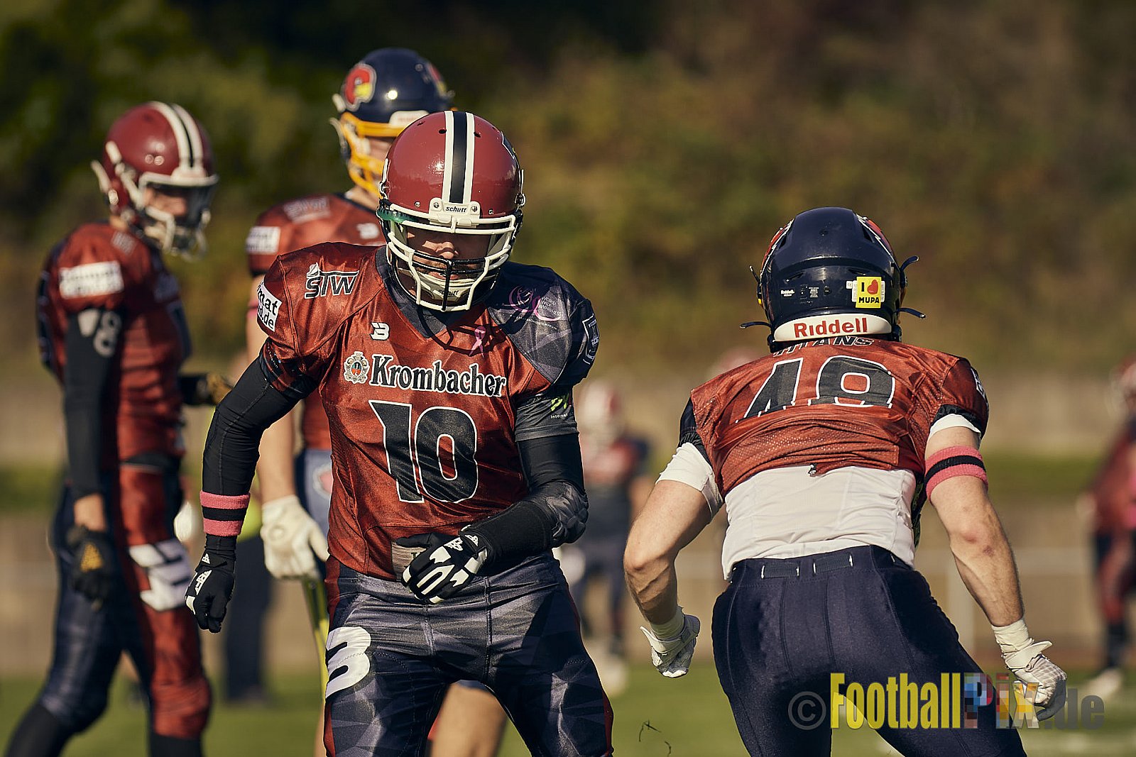 AFCV NRW Landesliga Season 2022 Iserlohn Titans vs. Bochum Rebels am 08.10.2022 im Stadion Hemberg-Stadion (Süd), Immermannstraße 10, 58636 Iserlohn, Punkte Endstand 13 : 03.
[Bildnummer: 2022-10-08_0022] - IserlohnTitansVsBochumRebels