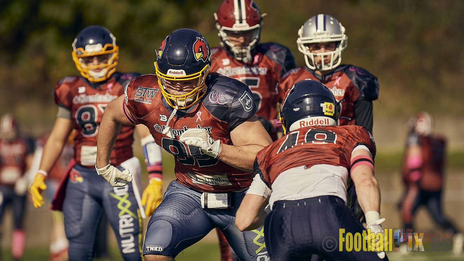 AFCV NRW Landesliga Season 2022 Iserlohn Titans vs. Bochum Rebels am 08.10.2022 im Stadion Hemberg-Stadion (Süd), Immermannstraße 10, 58636 Iserlohn, Punkte Endstand 13 : 03.
[Bildnummer: 2022-10-08_0026] - IserlohnTitansVsBochumRebels