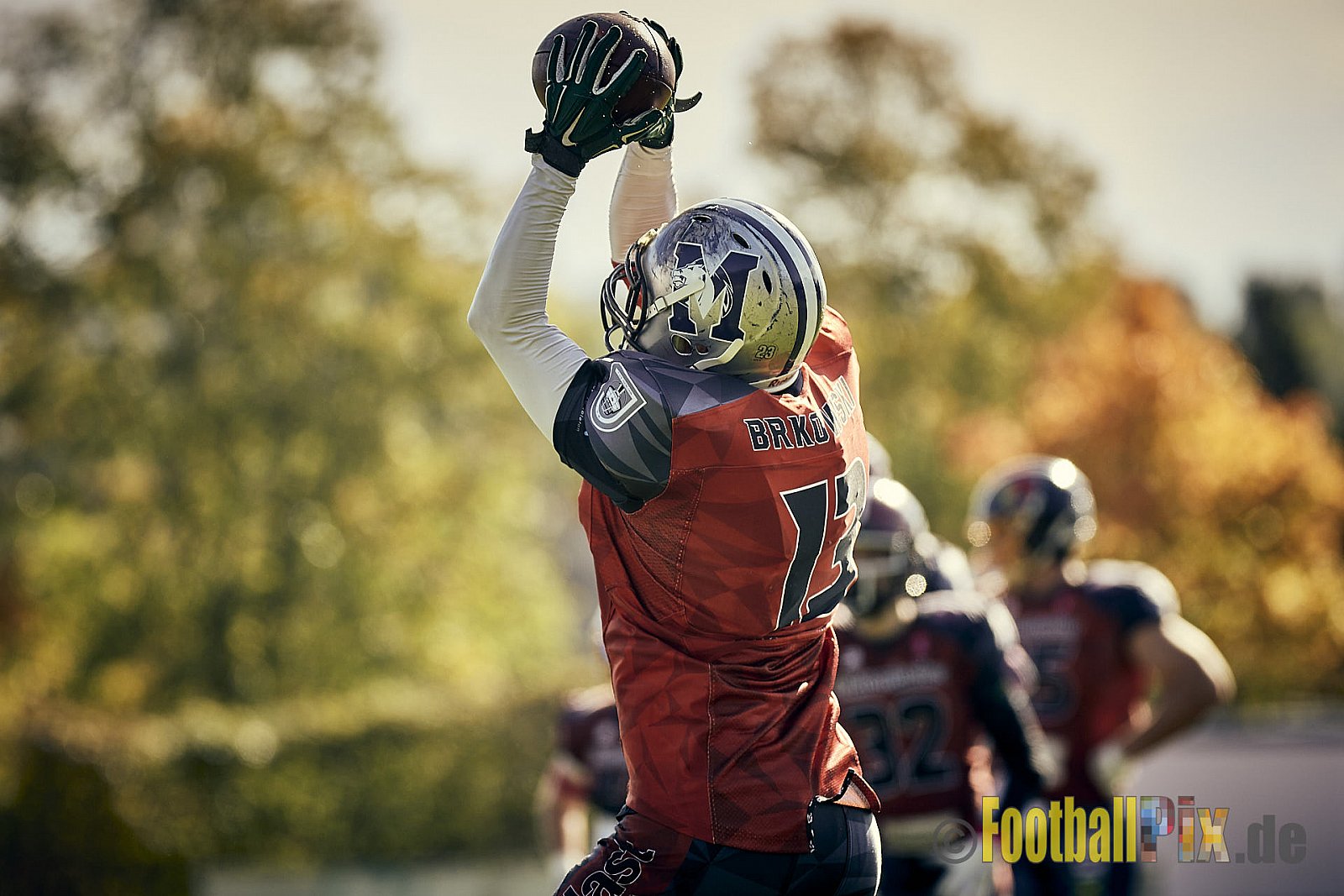 AFCV NRW Landesliga Season 2022 Iserlohn Titans vs. Bochum Rebels am 08.10.2022 im Stadion Hemberg-Stadion (Süd), Immermannstraße 10, 58636 Iserlohn, Punkte Endstand 13 : 03.
[Bildnummer: 2022-10-08_0084] - IserlohnTitansVsBochumRebels