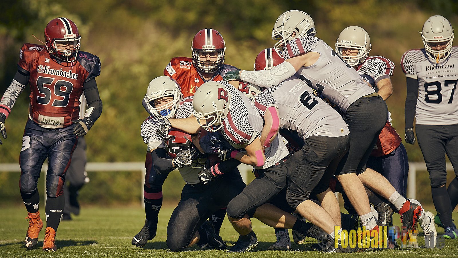 AFCV NRW Landesliga Season 2022 Iserlohn Titans vs. Bochum Rebels am 08.10.2022 im Stadion Hemberg-Stadion (Süd), Immermannstraße 10, 58636 Iserlohn, Punkte Endstand 13 : 03.
[Bildnummer: 2022-10-08_0193] - IserlohnTitansVsBochumRebels