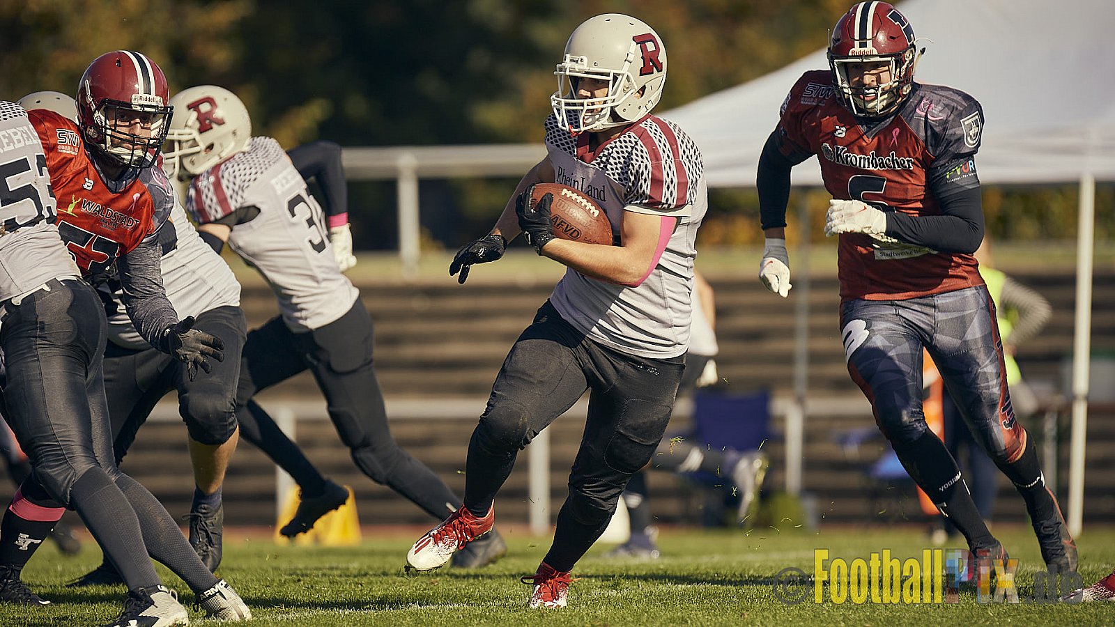 AFCV NRW Landesliga Season 2022 Iserlohn Titans vs. Bochum Rebels am 08.10.2022 im Stadion Hemberg-Stadion (Süd), Immermannstraße 10, 58636 Iserlohn, Punkte Endstand 13 : 03.
[Bildnummer: 2022-10-08_0243] - IserlohnTitansVsBochumRebels