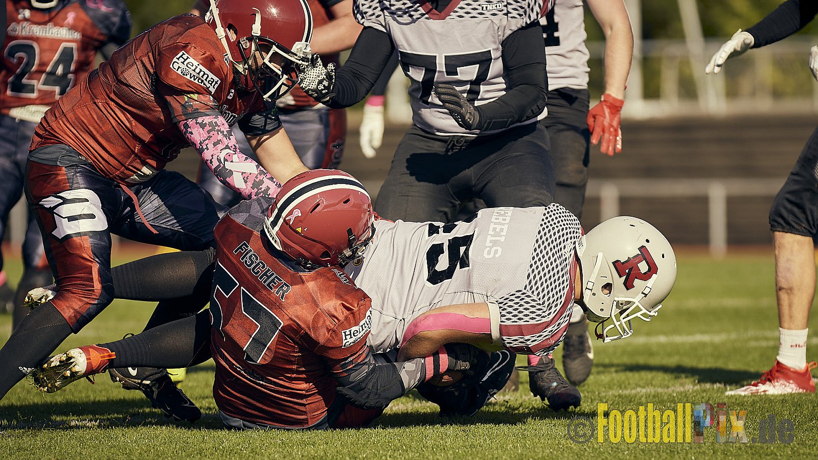 AFCV NRW Landesliga Season 2022 Iserlohn Titans vs. Bochum Rebels am 08.10.2022 im Stadion Hemberg-Stadion (Süd), Immermannstraße 10, 58636 Iserlohn, Punkte Endstand 13 : 03.
[Bildnummer: 2022-10-08_0249] - IserlohnTitansVsBochumRebels