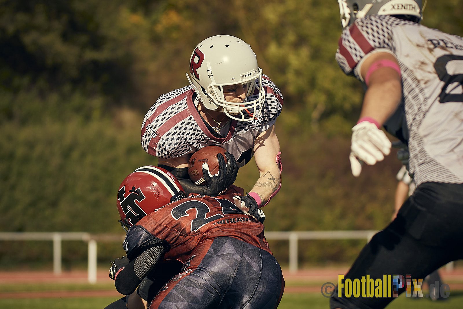 AFCV NRW Landesliga Season 2022 Iserlohn Titans vs. Bochum Rebels am 08.10.2022 im Stadion Hemberg-Stadion (Süd), Immermannstraße 10, 58636 Iserlohn, Punkte Endstand 13 : 03.
[Bildnummer: 2022-10-08_0316] - IserlohnTitansVsBochumRebels