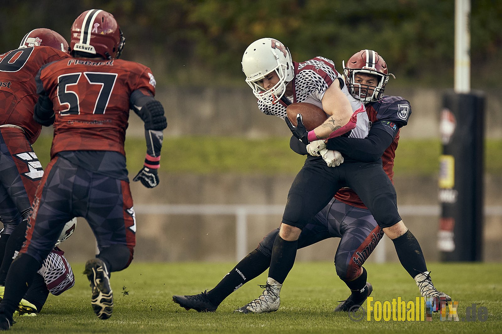 AFCV NRW Landesliga Season 2022 Iserlohn Titans vs. Bochum Rebels am 08.10.2022 im Stadion Hemberg-Stadion (Süd), Immermannstraße 10, 58636 Iserlohn, Punkte Endstand 13 : 03.
[Bildnummer: 2022-10-08_0407] - IserlohnTitansVsBochumRebels