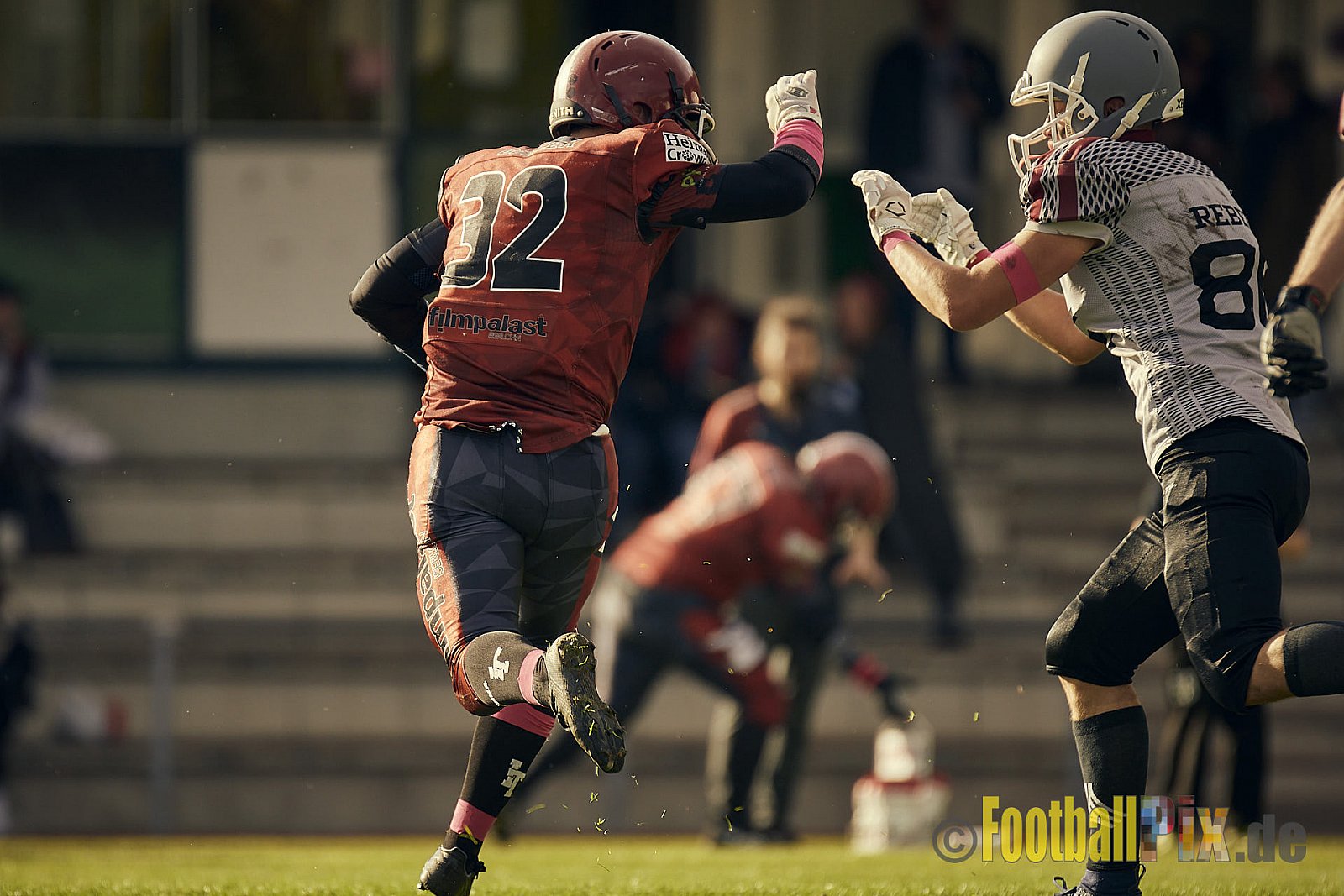 AFCV NRW Landesliga Season 2022 Iserlohn Titans vs. Bochum Rebels am 08.10.2022 im Stadion Hemberg-Stadion (Süd), Immermannstraße 10, 58636 Iserlohn, Punkte Endstand 13 : 03.
[Bildnummer: 2022-10-08_0444] - IserlohnTitansVsBochumRebels