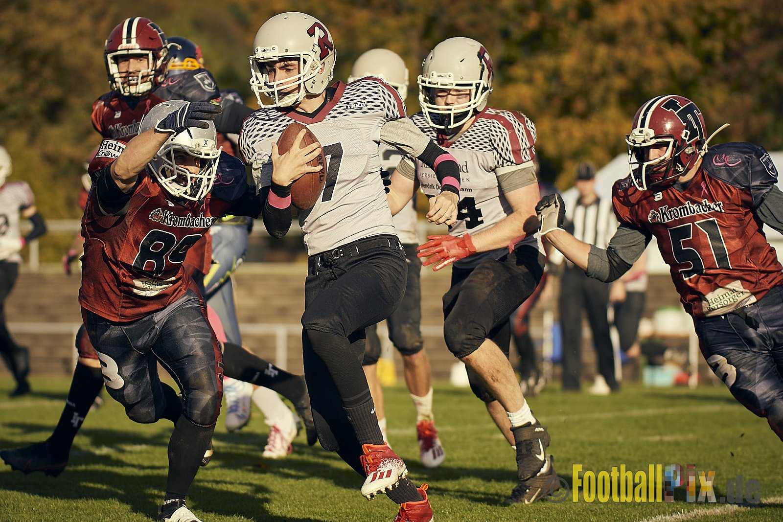 AFCV NRW Landesliga Season 2022 Iserlohn Titans vs. Bochum Rebels am 08.10.2022 im Stadion Hemberg-Stadion (Süd), Immermannstraße 10, 58636 Iserlohn, Punkte Endstand 13 : 03.
[Bildnummer: 2022-10-08_0543] - IserlohnTitansVsBochumRebels