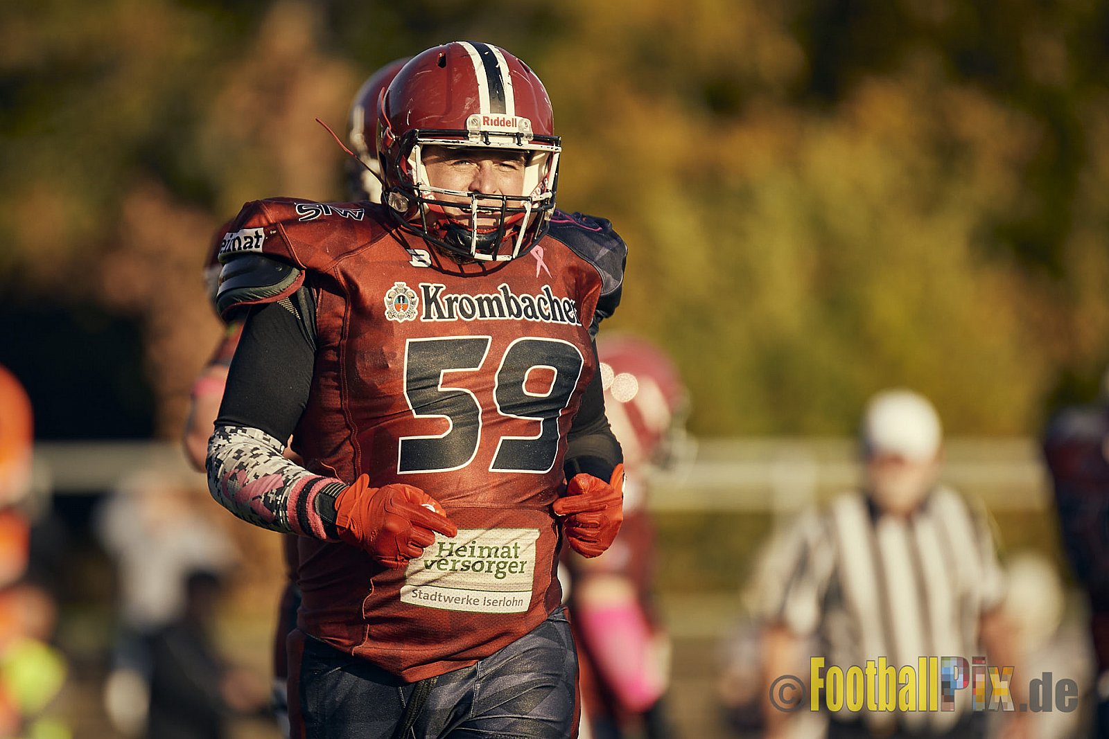 AFCV NRW Landesliga Season 2022 Iserlohn Titans vs. Bochum Rebels am 08.10.2022 im Stadion Hemberg-Stadion (Süd), Immermannstraße 10, 58636 Iserlohn, Punkte Endstand 13 : 03.
[Bildnummer: 2022-10-08_0629] - IserlohnTitansVsBochumRebels
