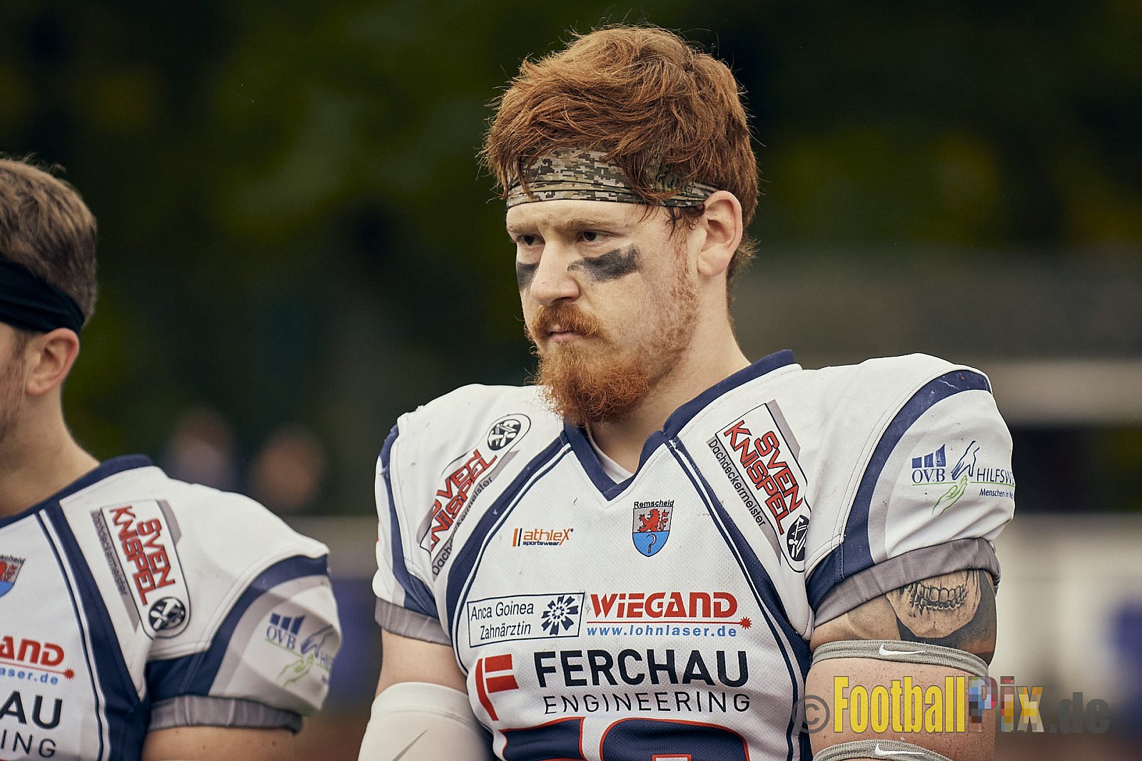 AFCV NRW Oberliga Season 2022 Remscheid Amboss vs. Krefeld Ravens am 15.10.2022 im Stadion Reinshagen Stadion, Wallburgstraße 25, 42857 Remscheid, Punkte Endstand 00 : 28.
[Bildnummer: 2022-10-15_0091] - RemscheidAmbossVsKrefeldRavens
