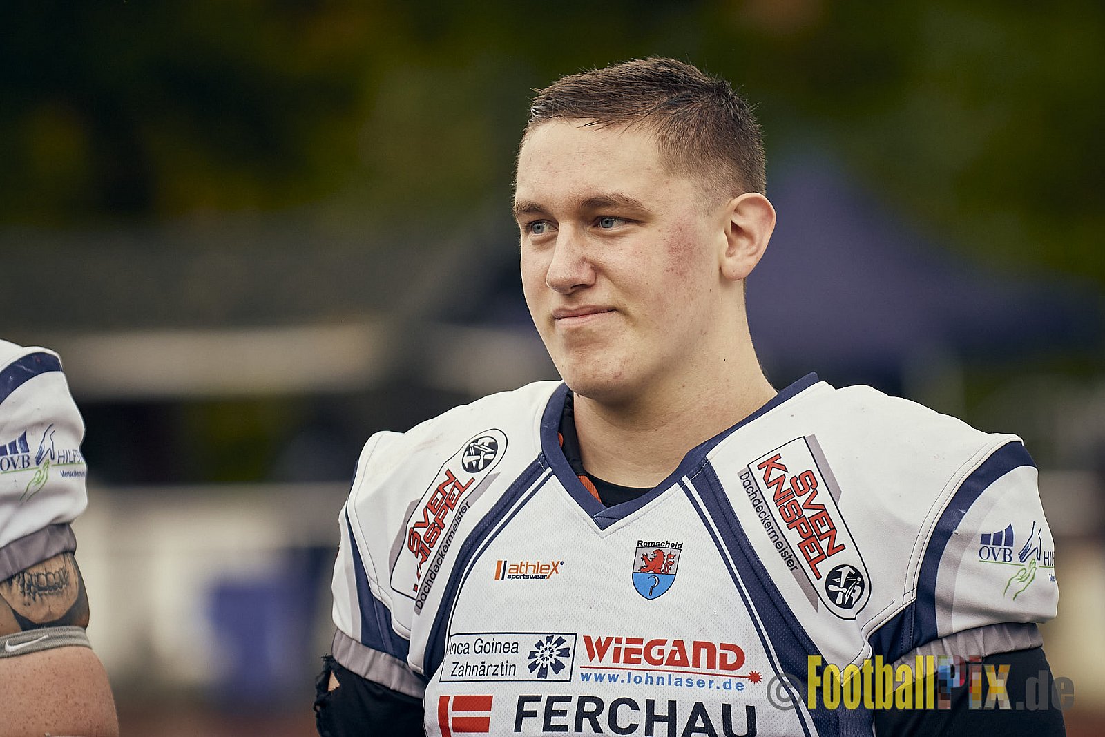 AFCV NRW Oberliga Season 2022 Remscheid Amboss vs. Krefeld Ravens am 15.10.2022 im Stadion Reinshagen Stadion, Wallburgstraße 25, 42857 Remscheid, Punkte Endstand 00 : 28.
[Bildnummer: 2022-10-15_0093] - RemscheidAmbossVsKrefeldRavens