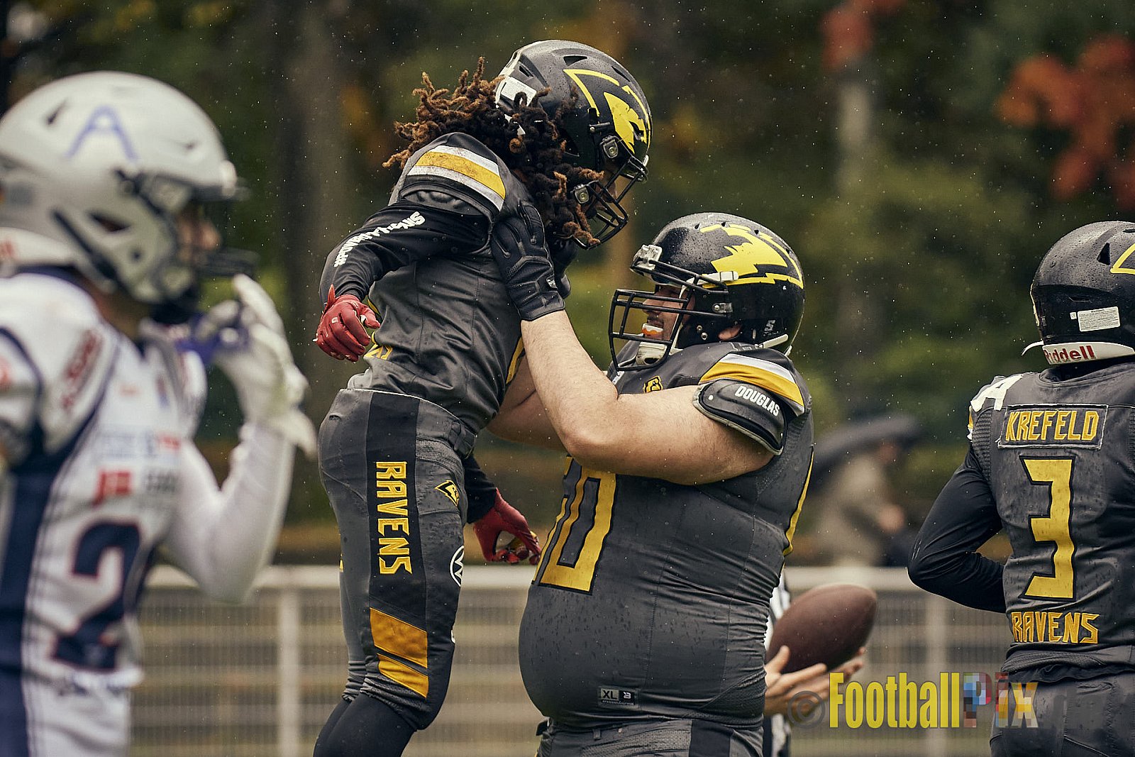 AFCV NRW Oberliga Season 2022 Remscheid Amboss vs. Krefeld Ravens am 15.10.2022 im Stadion Reinshagen Stadion, Wallburgstraße 25, 42857 Remscheid, Punkte Endstand 00 : 28.
[Bildnummer: 2022-10-15_0198] - RemscheidAmbossVsKrefeldRavens