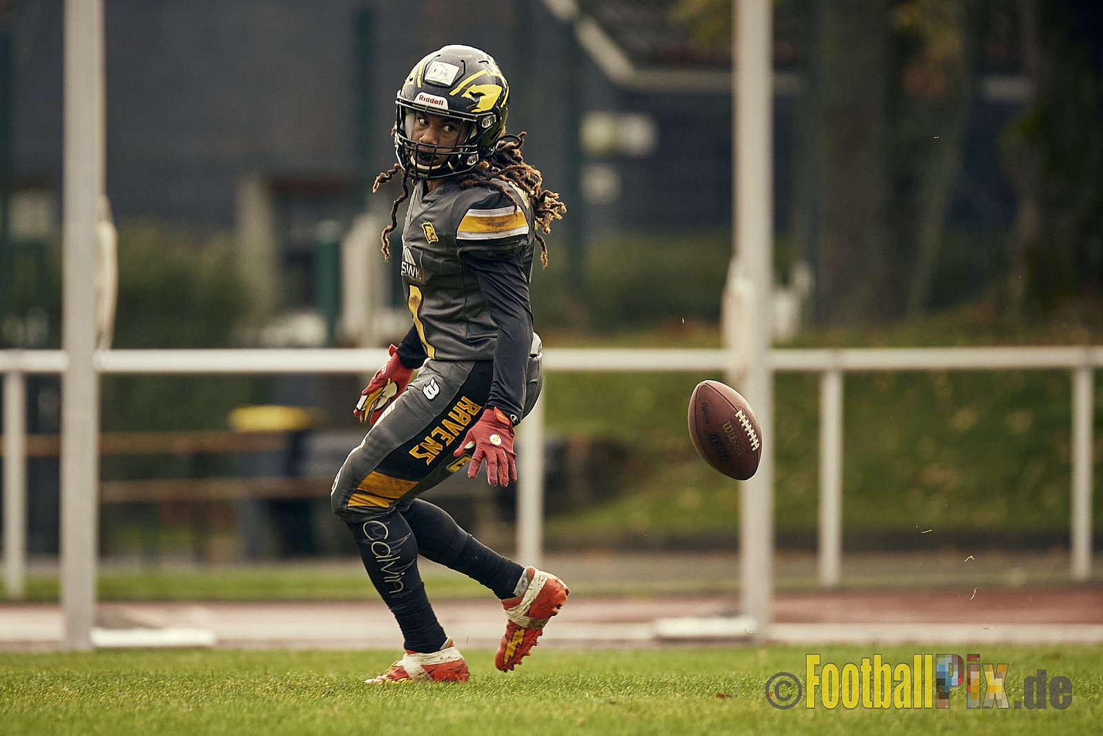 AFCV NRW Oberliga Season 2022 Remscheid Amboss vs. Krefeld Ravens am 15.10.2022 im Stadion Reinshagen Stadion, Wallburgstraße 25, 42857 Remscheid, Punkte Endstand 00 : 28.
[Bildnummer: 2022-10-15_0240] - RemscheidAmbossVsKrefeldRavens