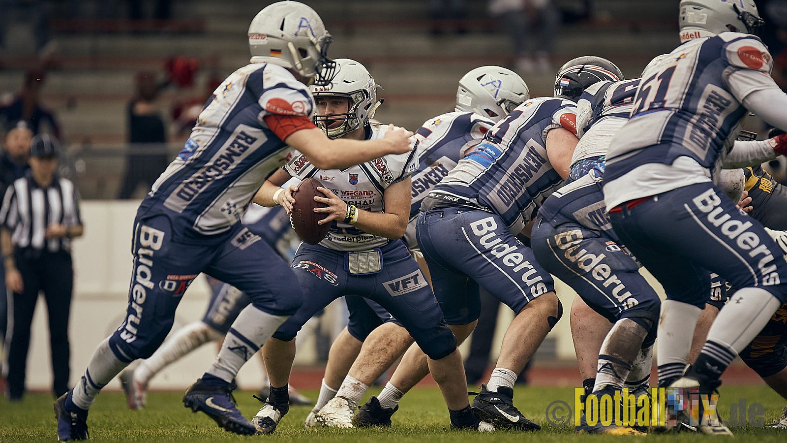AFCV NRW Oberliga Season 2022 Remscheid Amboss vs. Krefeld Ravens am 15.10.2022 im Stadion Reinshagen Stadion, Wallburgstraße 25, 42857 Remscheid, Punkte Endstand 00 : 28.
[Bildnummer: 2022-10-15_0268] - RemscheidAmbossVsKrefeldRavens