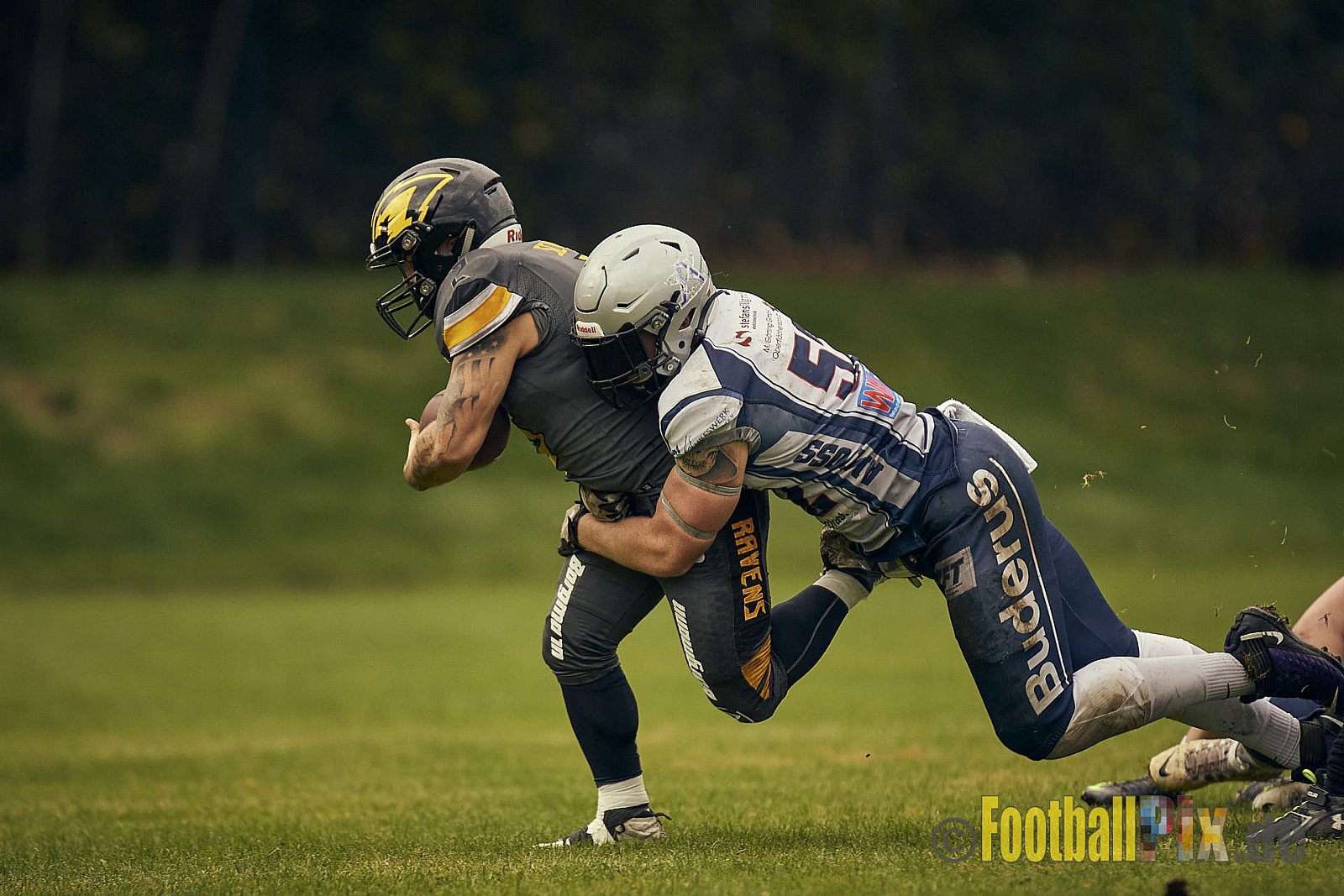 AFCV NRW Oberliga Season 2022 Remscheid Amboss vs. Krefeld Ravens am 15.10.2022 im Stadion Reinshagen Stadion, Wallburgstraße 25, 42857 Remscheid, Punkte Endstand 00 : 28.
[Bildnummer: 2022-10-15_0413] - RemscheidAmbossVsKrefeldRavens