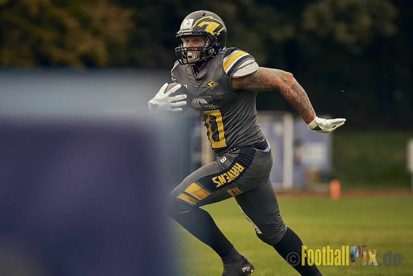 AFCV NRW Oberliga Season 2022 Remscheid Amboss vs. Krefeld Ravens am 15.10.2022 im Stadion Reinshagen Stadion, Wallburgstraße 25, 42857 Remscheid, Punkte Endstand 00 : 28.
[Bildnummer: 2022-10-15_0446] - RemscheidAmbossVsKrefeldRavens