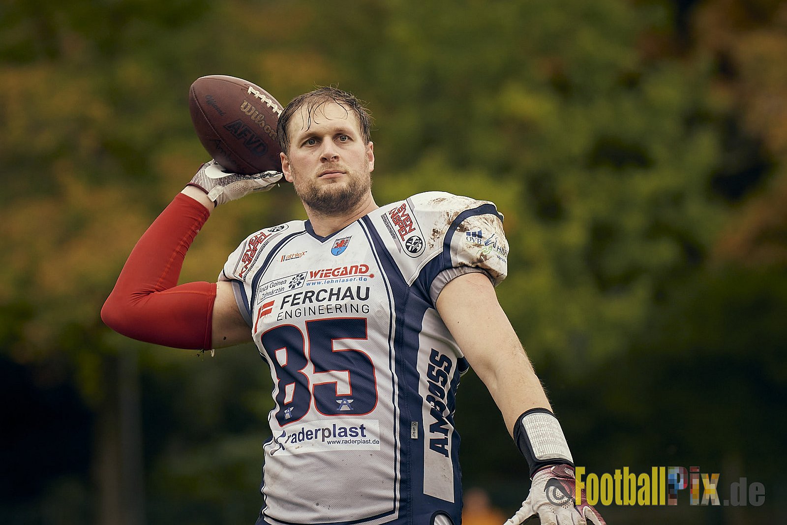 AFCV NRW Oberliga Season 2022 Remscheid Amboss vs. Krefeld Ravens am 15.10.2022 im Stadion Reinshagen Stadion, Wallburgstraße 25, 42857 Remscheid, Punkte Endstand 00 : 28.
[Bildnummer: 2022-10-15_0537] - RemscheidAmbossVsKrefeldRavens