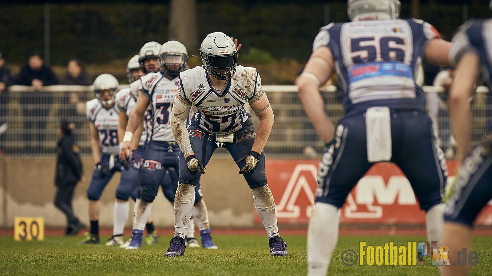AFCV NRW Oberliga Season 2022 Remscheid Amboss vs. Krefeld Ravens am 15.10.2022 im Stadion Reinshagen Stadion, Wallburgstraße 25, 42857 Remscheid, Punkte Endstand 00 : 28.
[Bildnummer: 2022-10-15_0561] - RemscheidAmbossVsKrefeldRavens