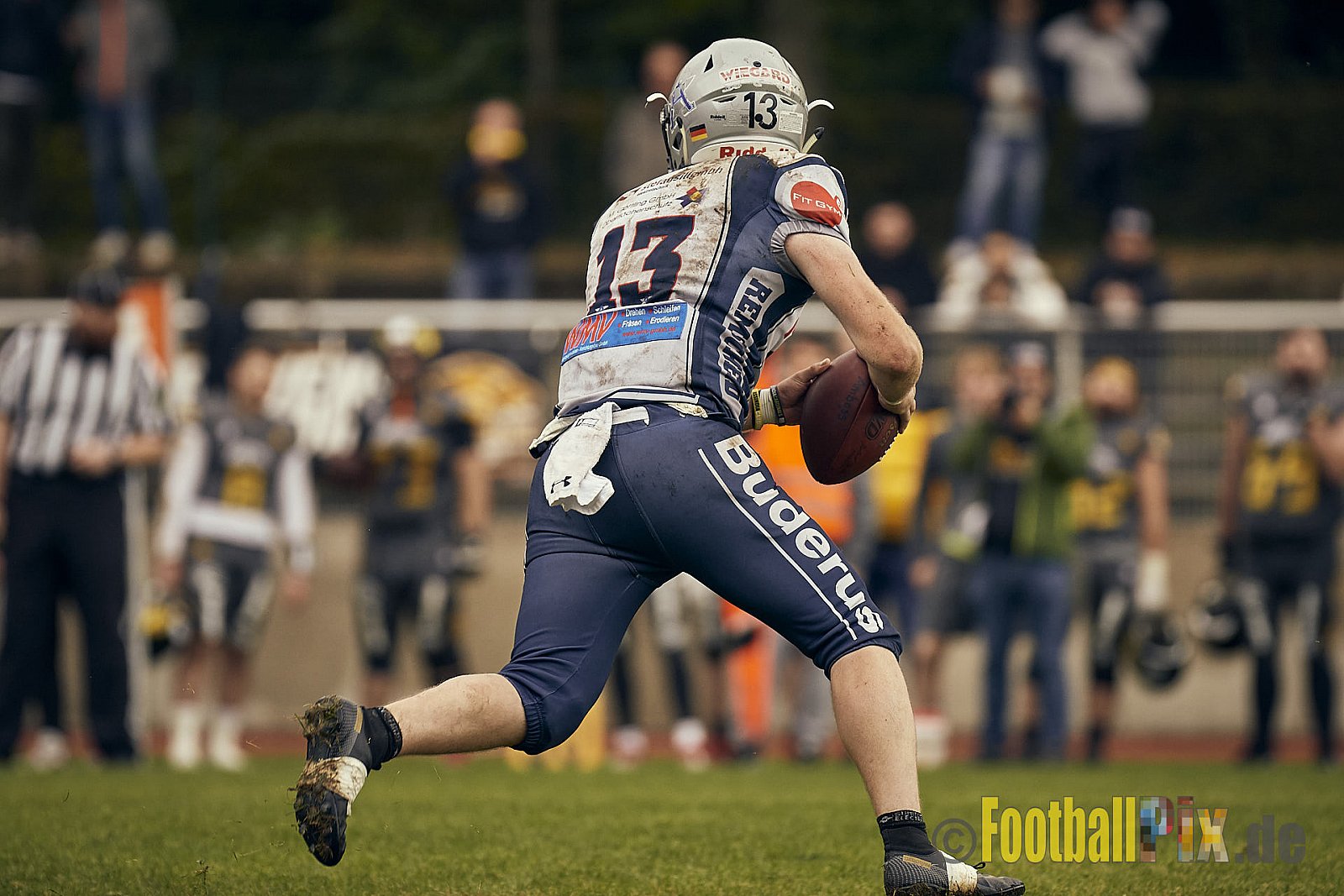 AFCV NRW Oberliga Season 2022 Remscheid Amboss vs. Krefeld Ravens am 15.10.2022 im Stadion Reinshagen Stadion, Wallburgstraße 25, 42857 Remscheid, Punkte Endstand 00 : 28.
[Bildnummer: 2022-10-15_0724] - RemscheidAmbossVsKrefeldRavens