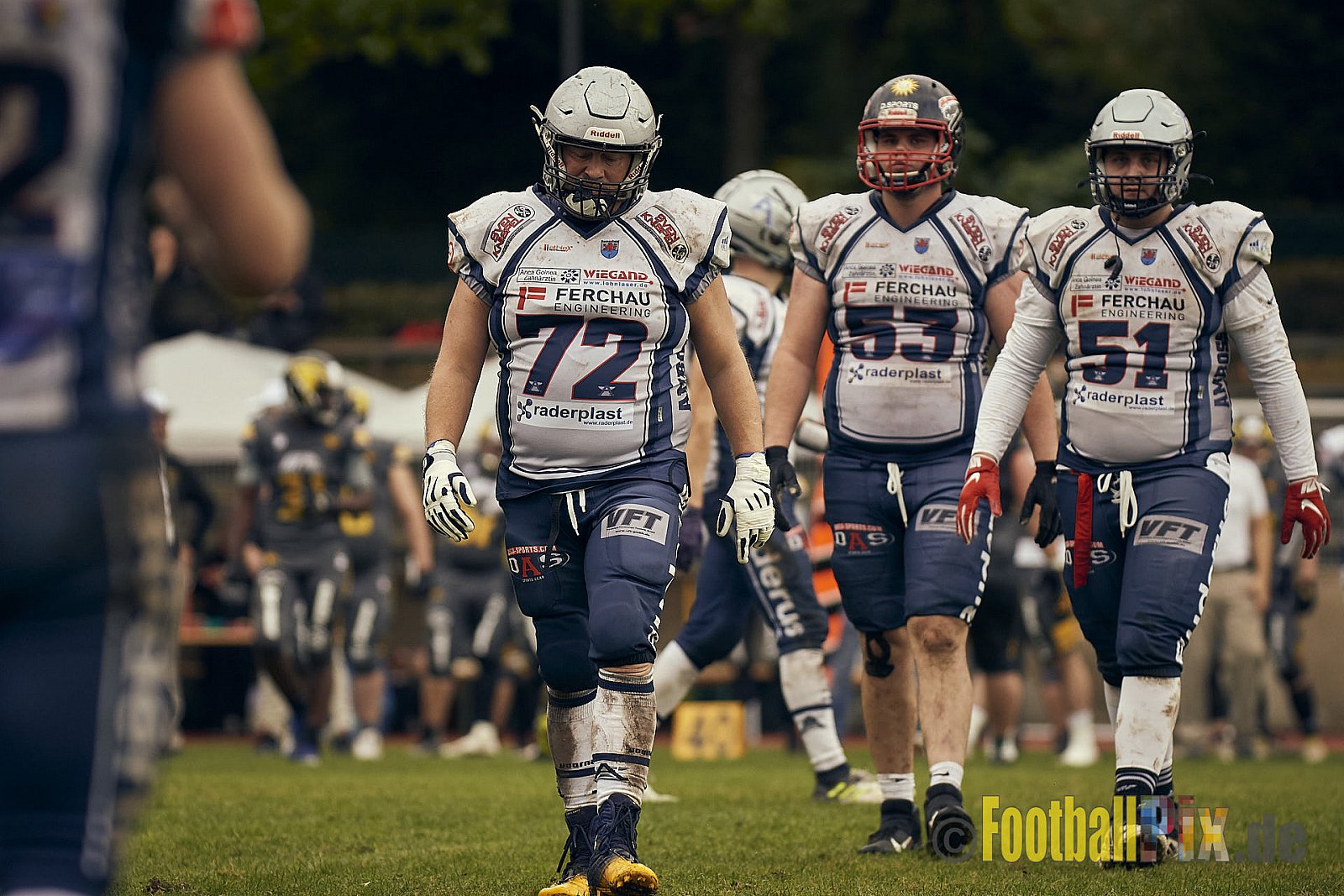 AFCV NRW Oberliga Season 2022 Remscheid Amboss vs. Krefeld Ravens am 15.10.2022 im Stadion Reinshagen Stadion, Wallburgstraße 25, 42857 Remscheid, Punkte Endstand 00 : 28.
[Bildnummer: 2022-10-15_0733] - RemscheidAmbossVsKrefeldRavens