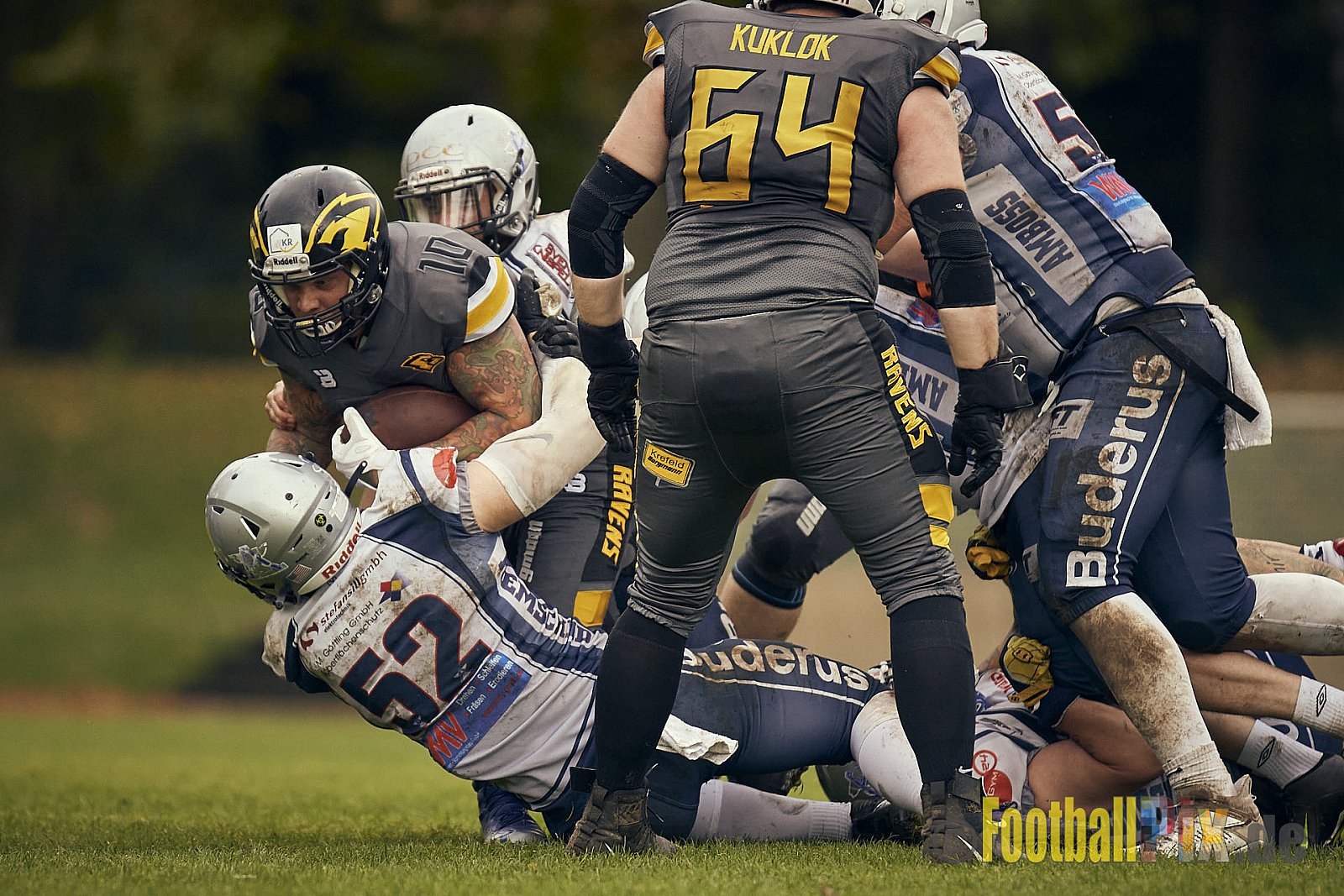 AFCV NRW Oberliga Season 2022 Remscheid Amboss vs. Krefeld Ravens am 15.10.2022 im Stadion Reinshagen Stadion, Wallburgstraße 25, 42857 Remscheid, Punkte Endstand 00 : 28.
[Bildnummer: 2022-10-15_0747] - RemscheidAmbossVsKrefeldRavens