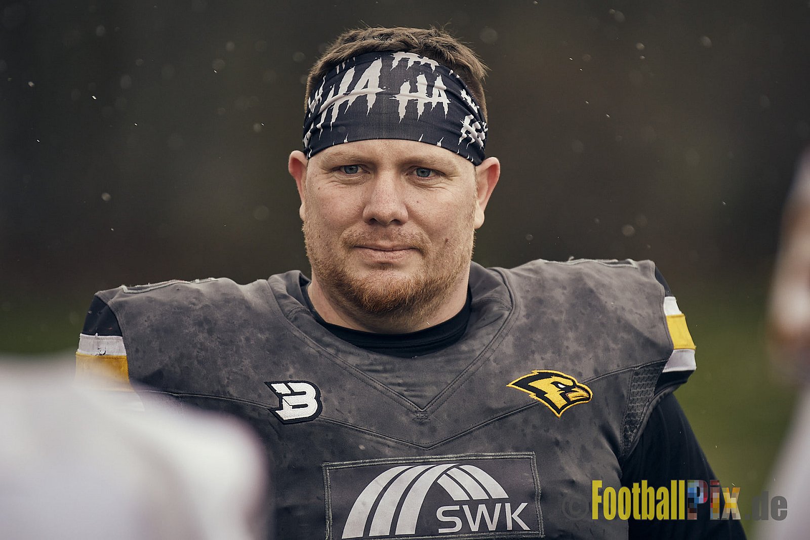 Preseason Game 2023 Krefeld Ravens vs. Troisdorf Jets am 25.03.2023 im Stadion BSA Sprödental. Die Adresse: BeziBSA Sprödental, Sprödentalstr. 15, 47799 Krefeld. Punkte Endstand 12 : 07. Bildnummer: 2023-03-25_0062 - KrefeldRavensVsTroisdorfJets