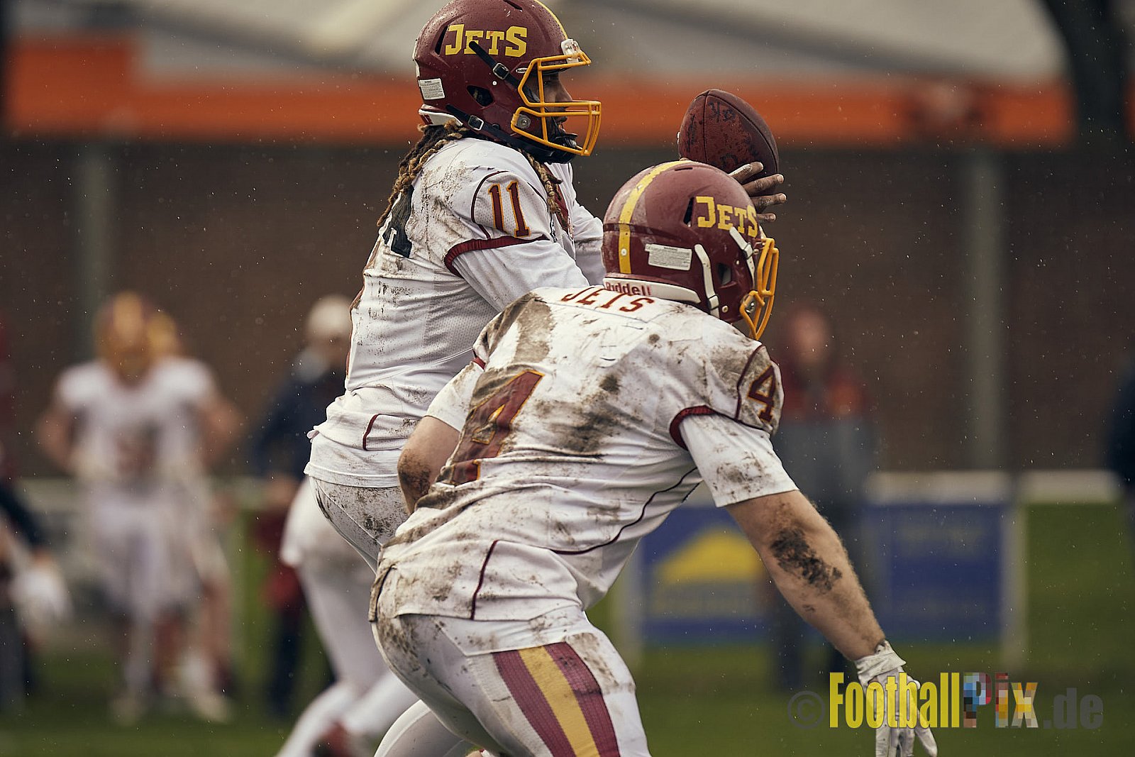 Preseason Game 2023 Krefeld Ravens vs. Troisdorf Jets am 25.03.2023 im Stadion BSA Sprödental. Die Adresse: BeziBSA Sprödental, Sprödentalstr. 15, 47799 Krefeld. Punkte Endstand 12 : 07. Bildnummer: 2023-03-25_0128 - KrefeldRavensVsTroisdorfJets
