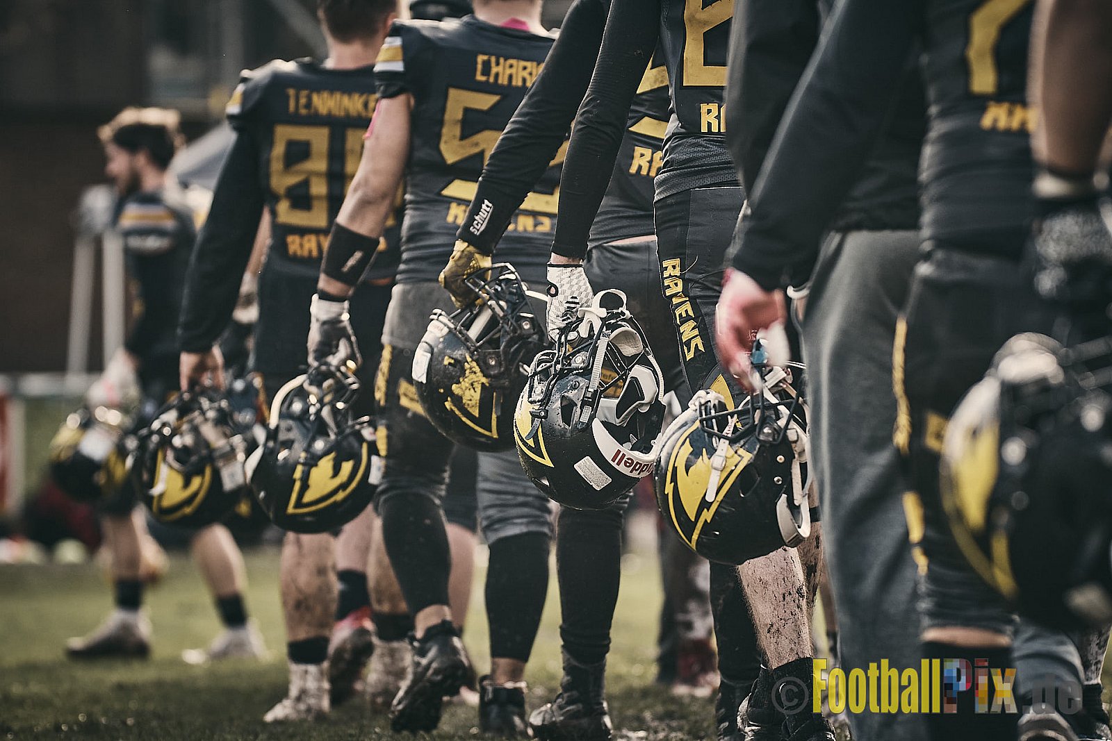 Preseason Game 2023 Krefeld Ravens vs. Troisdorf Jets am 25.03.2023 im Stadion BSA Sprödental. Die Adresse: BeziBSA Sprödental, Sprödentalstr. 15, 47799 Krefeld. Punkte Endstand 12 : 07. Bildnummer: 2023-03-25_0393 - KrefeldRavensVsTroisdorfJets
