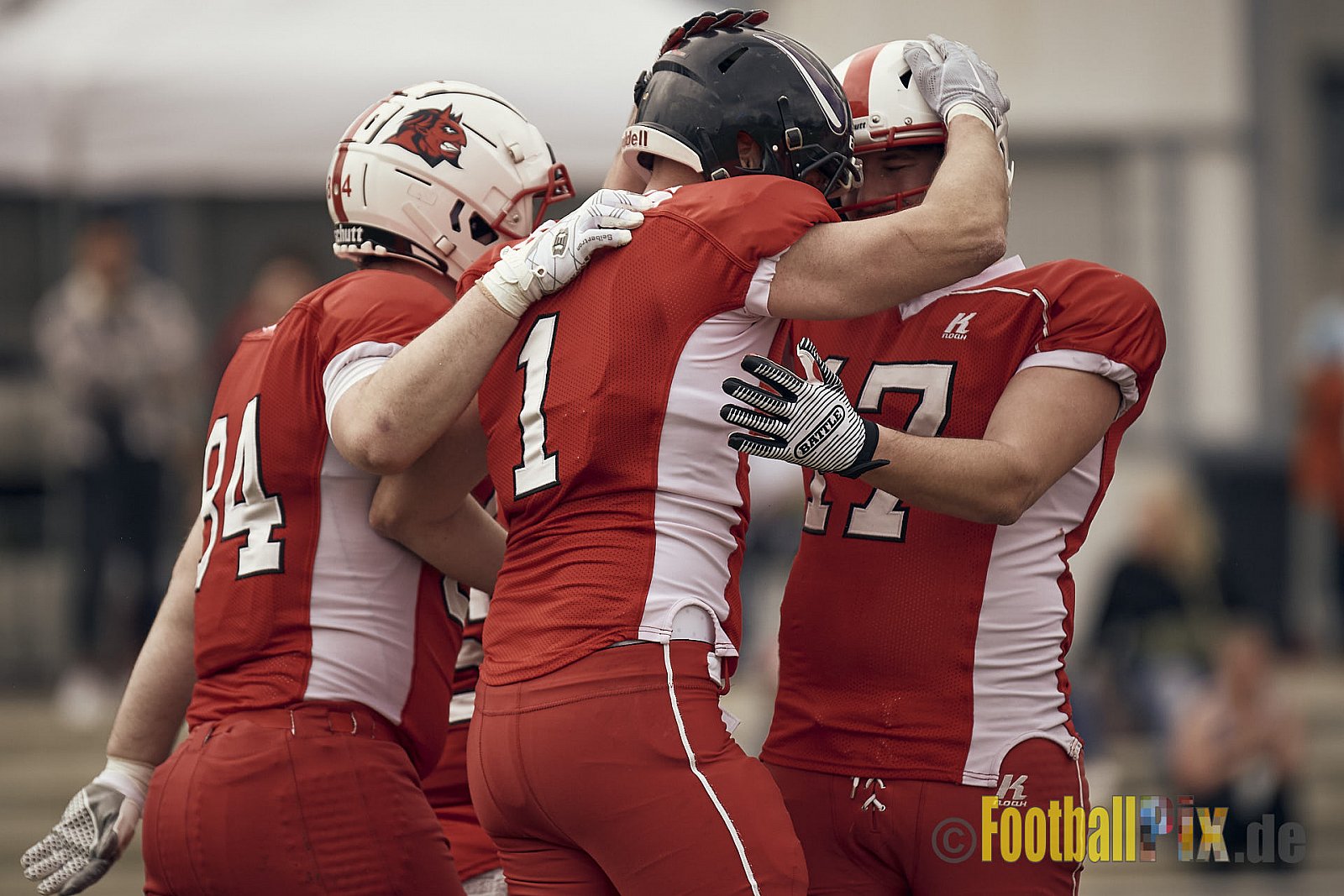 AFCV Verbandsliga Season 2023 Gelsenkirchen Devils vs. Wesseling Blackvenom am 22.04.2023 im Stadion Fürstenbergstadion, Fischerstraße 35, 45899 Gelsenkirchen, Punkte Endstand 14 : 20.
[2023-04-22_0225] - GelsenkirchenDevilsVsWesselingBlackvenom
