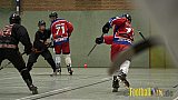 ISHD Inliner Hockey LLR Monheim Skunks I vs. Hilden Flames II am 14.05.2023 im Stadion Sporthalle Sandberg, Falkenstr., 40789 Monheim, Punkte Endstand 9 : 8. - IshdMonheimSkunksVsHildenFlames2