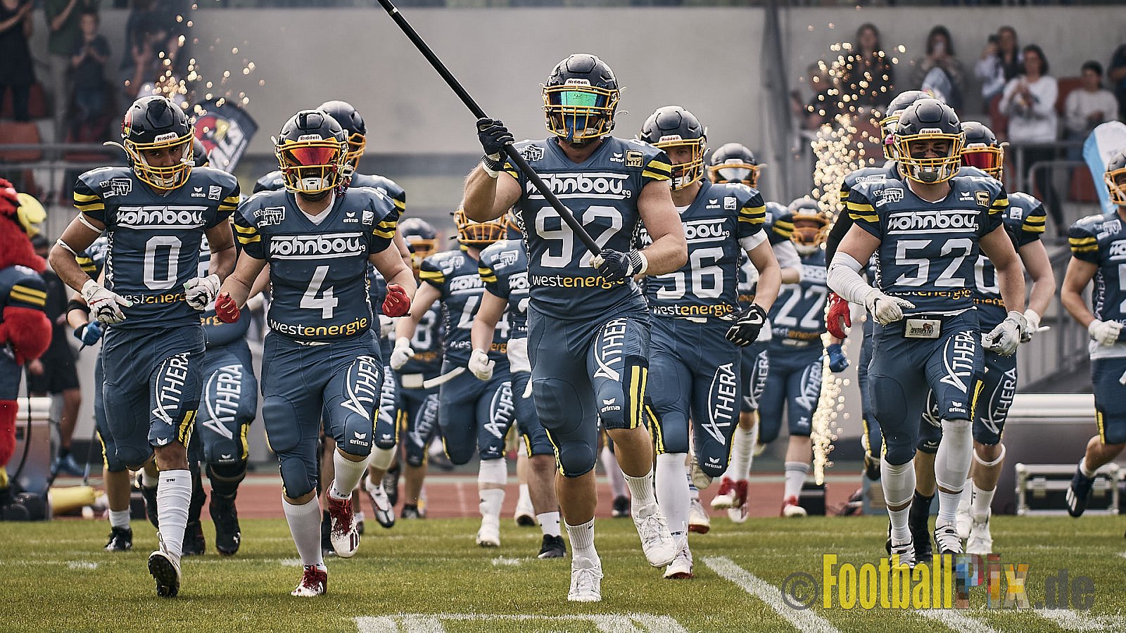 AFCV Regionalliga Season 2023 Essen Assindia Cardinals vs. Bonn Gamecocks am 21.05.2023 im Stadion am Hallo, Hallostraße 50, 45141 Essen, Punkte Endstand: 20 : 28
[Bildnummer: 2023-05-21_0019] - EssenAssindiaCardinalsVsBonnGamecocks