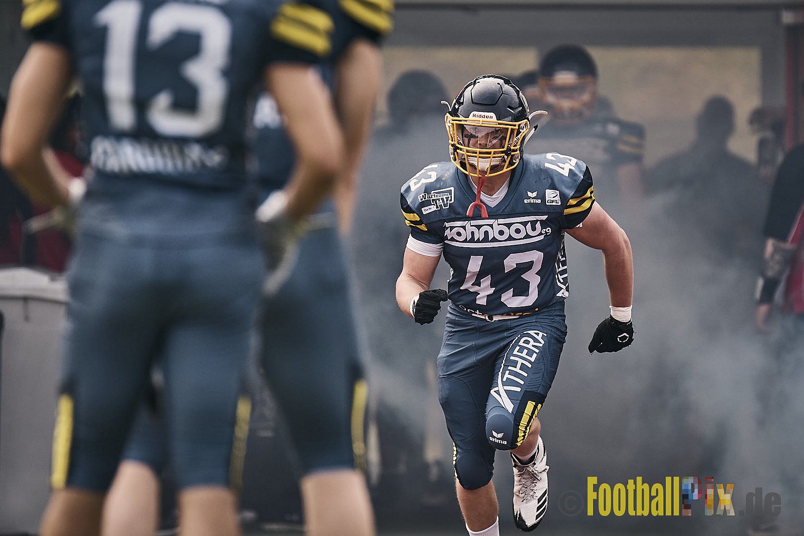 AFCV Regionalliga Season 2023 Essen Assindia Cardinals vs. Bonn Gamecocks am 21.05.2023 im Stadion am Hallo, Hallostraße 50, 45141 Essen, Punkte Endstand: 20 : 28
[Bildnummer: 2023-05-21_0036] - EssenAssindiaCardinalsVsBonnGamecocks
