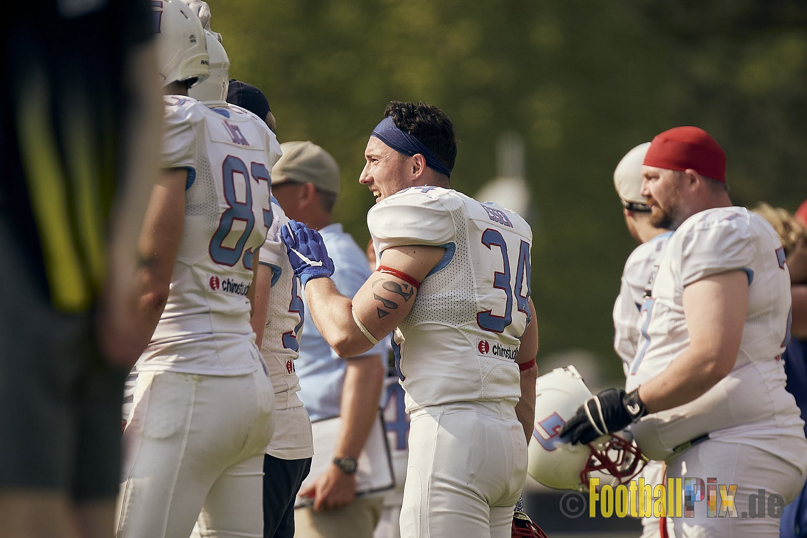 AFCV Regionalliga Season 2023 Essen Assindia Cardinals vs. Bonn Gamecocks am 21.05.2023 im Stadion am Hallo, Hallostraße 50, 45141 Essen, Punkte Endstand: 20 : 28
[Bildnummer: 2023-05-21_0394] - EssenAssindiaCardinalsVsBonnGamecocks